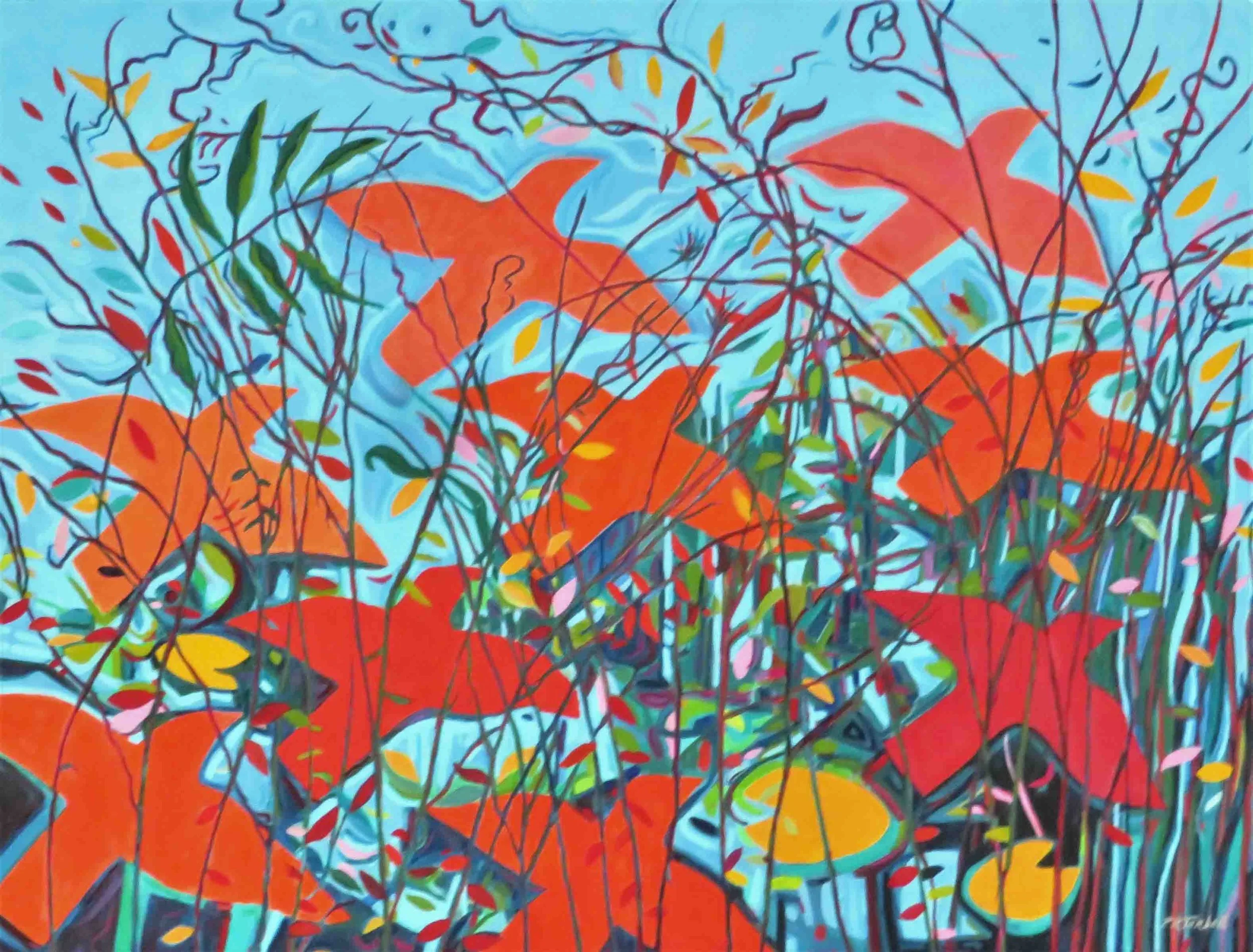 Migration Reflection 1 | 36 x 48 | oil on canvas | NFS