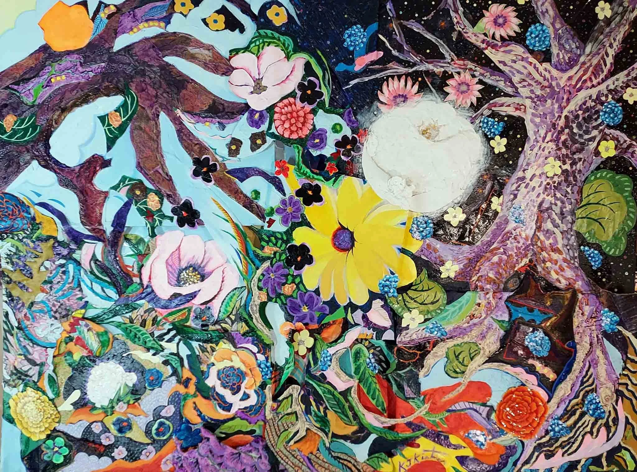 Forest | 48x50 | acrylic and mixed media on canvas | 5000