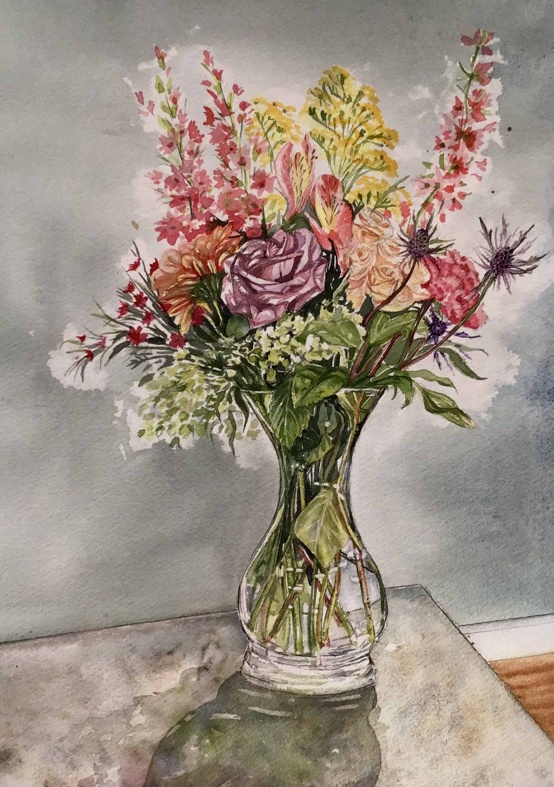 Floral Still-Life | 8 x 10 | watercolor | 350