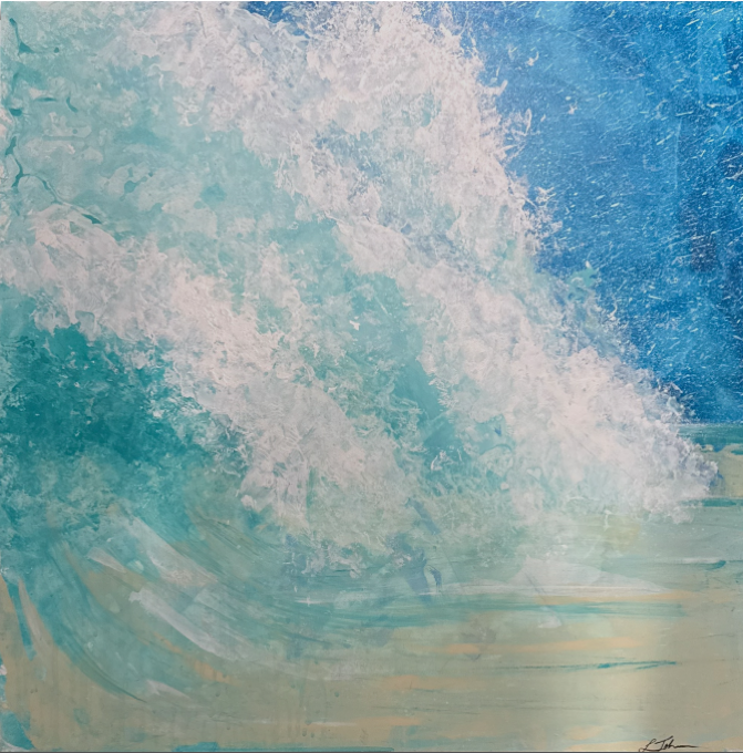 Crashing Wave |  24x24 | acrylic | 450
