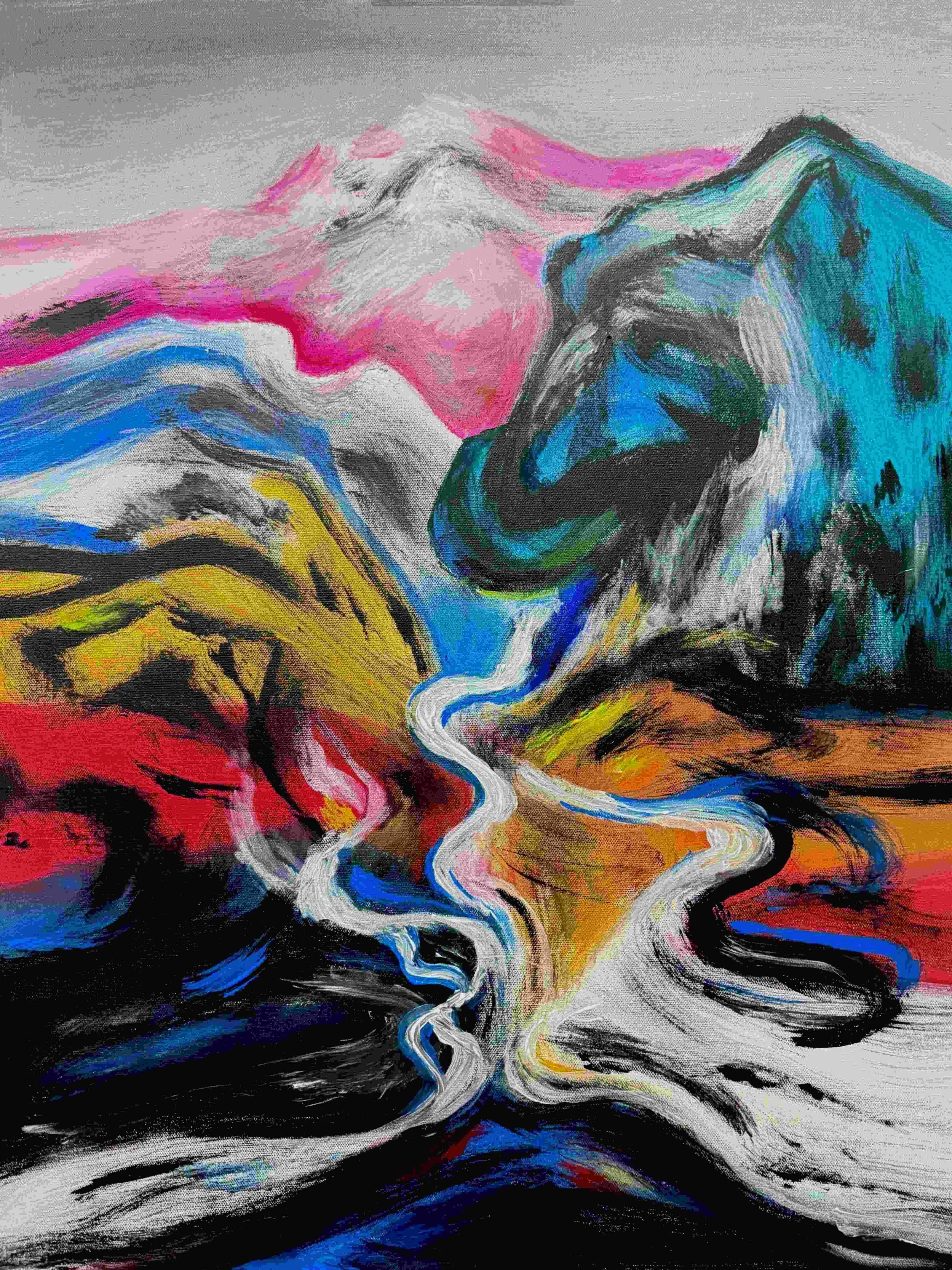 The Veins | 24x30 | acrylic | 900