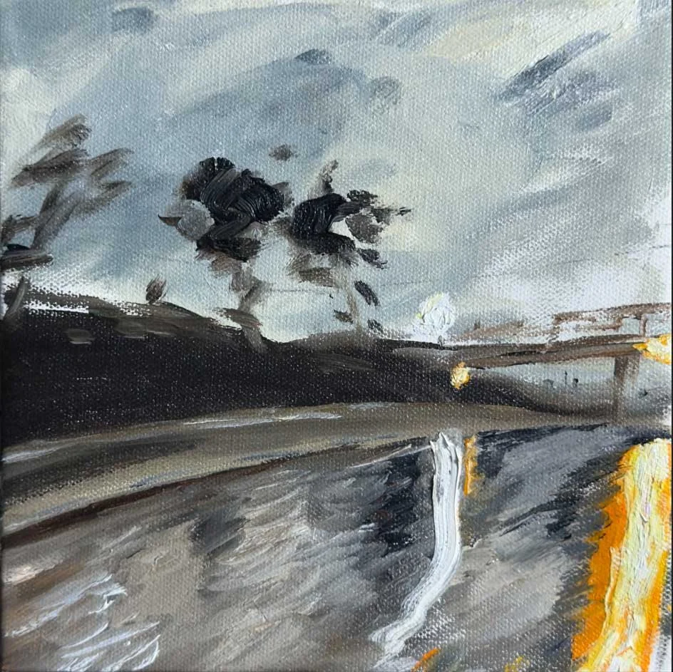 Rain Ache | 8x8 | oil on canvas | 800