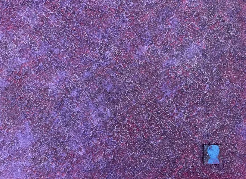 Space Babies: Iteration Three | 22.25" x 30.25" | acrylics mixed media

