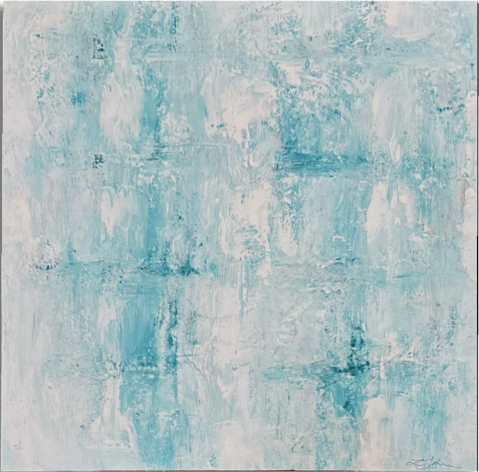 Frosted Calm | 16x16 | mixed media | 550