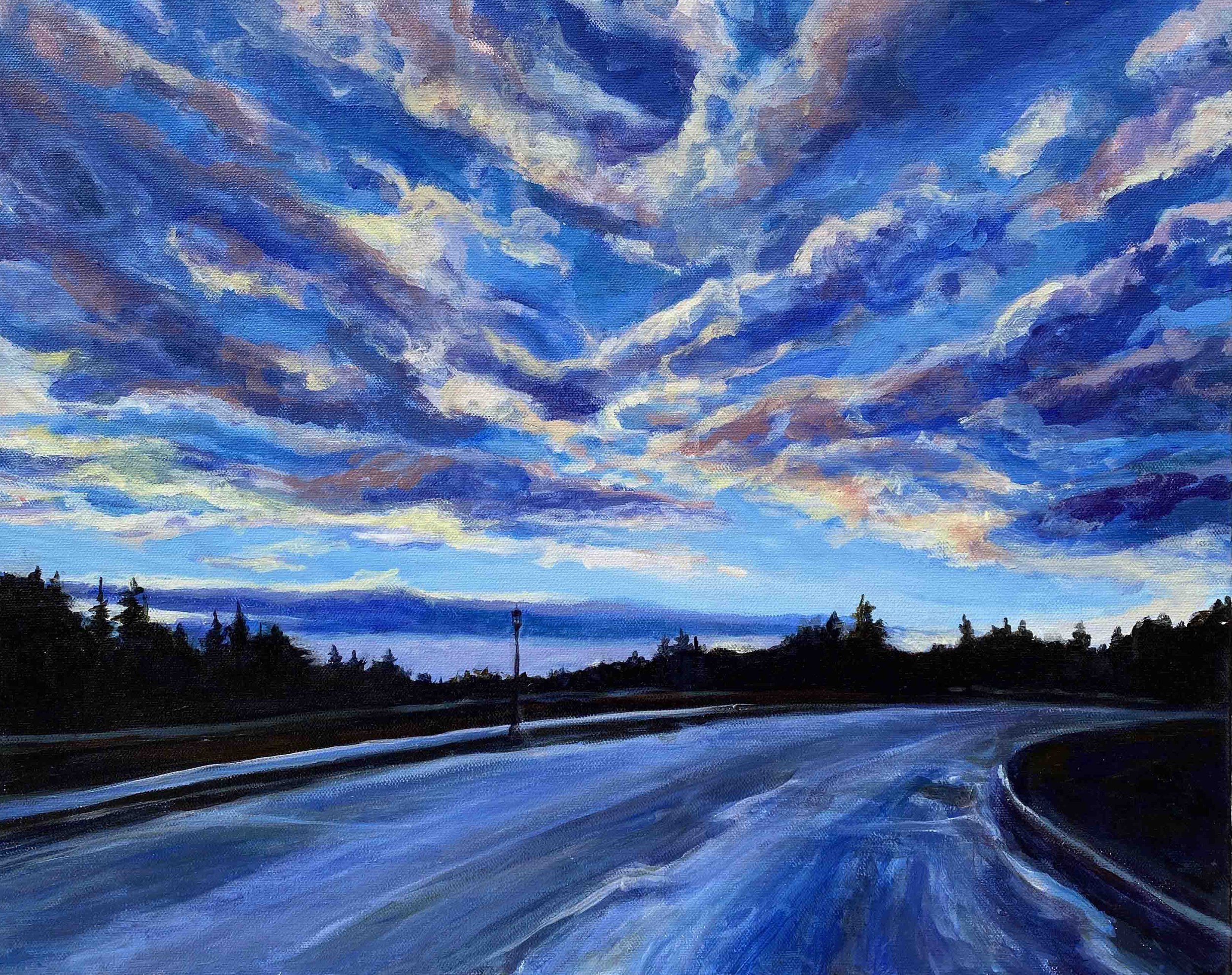 Dawn Over Dunbarton | 16 x 20 | acrylic on canvas | 500