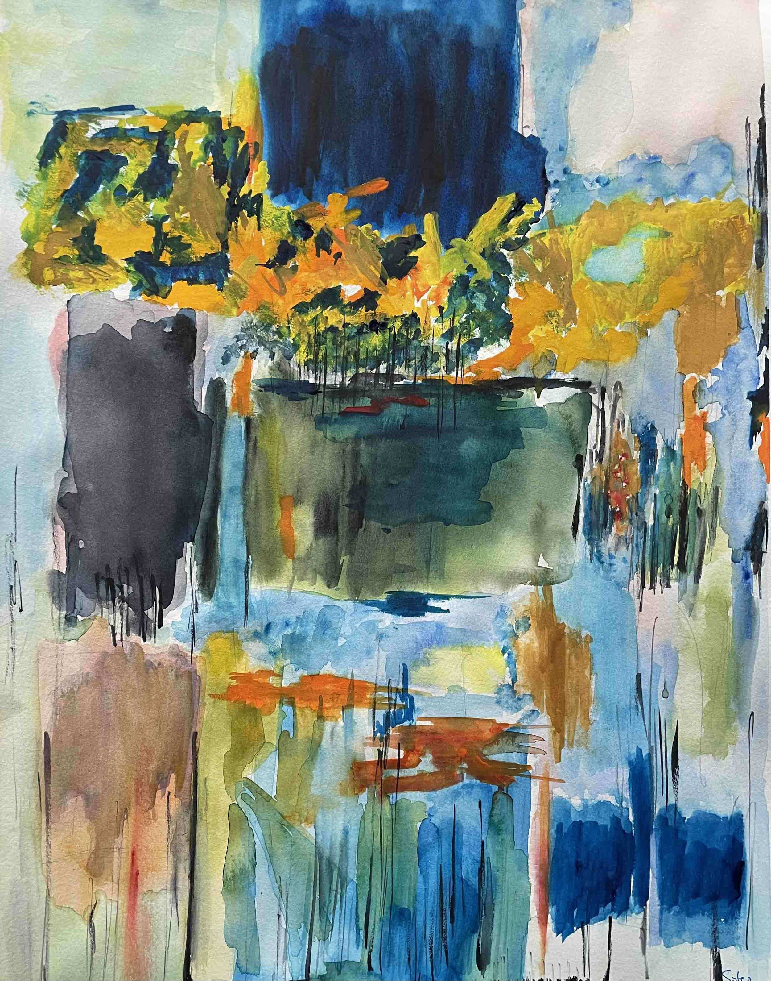 Mitchell Catatonia | 18x24 | watercolor on paper | SOLD