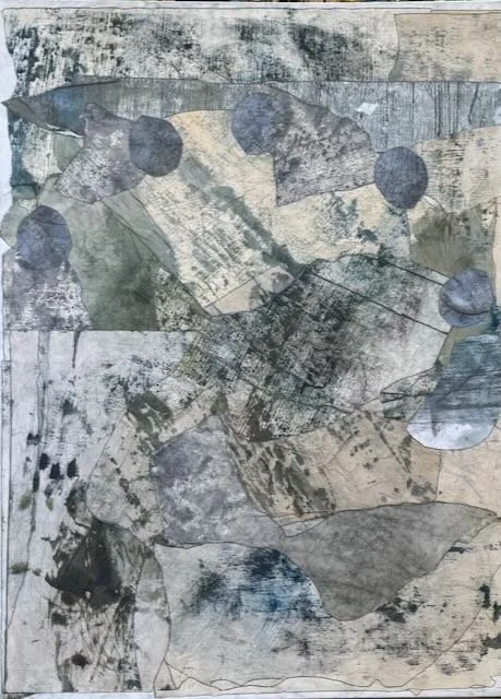 Trout Fishing in America #2 | 36x48 | mixed media on canvas | 2000
