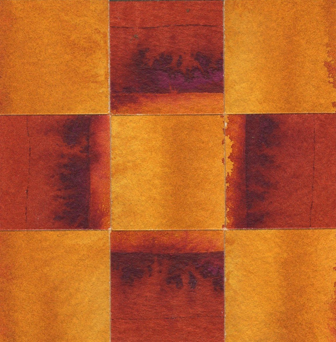 “Square Inch Project #18”
— 3” x 3”
— Watercolor Collage,
Mounted on Board,
Sealed with Wax — $30