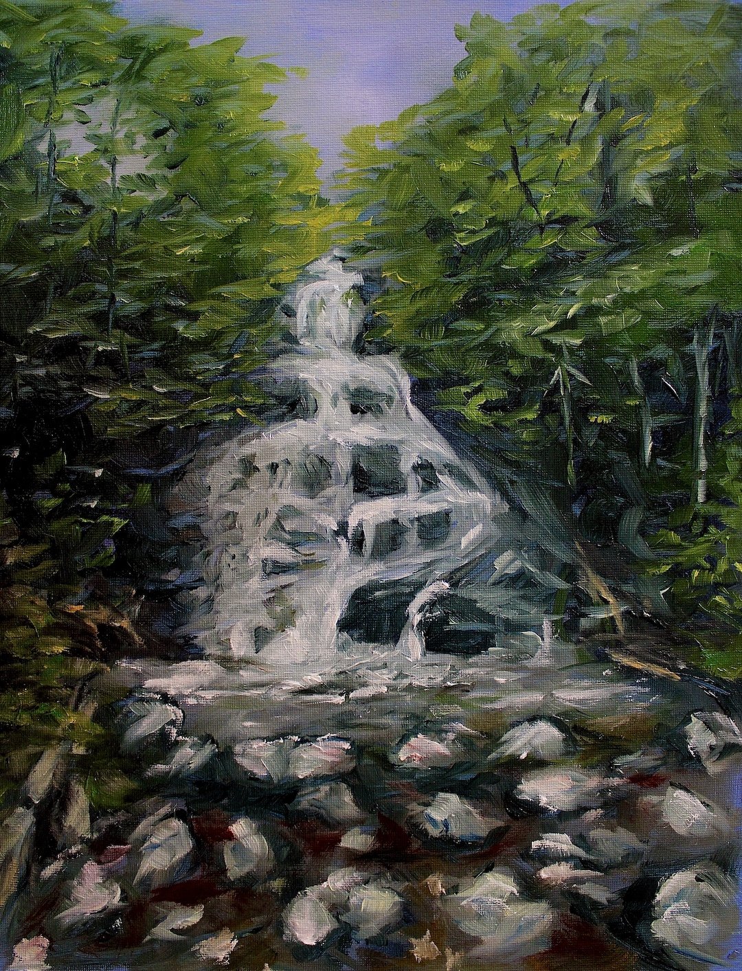 Ripley Falls | 11x14 | oil on canvas board | 650