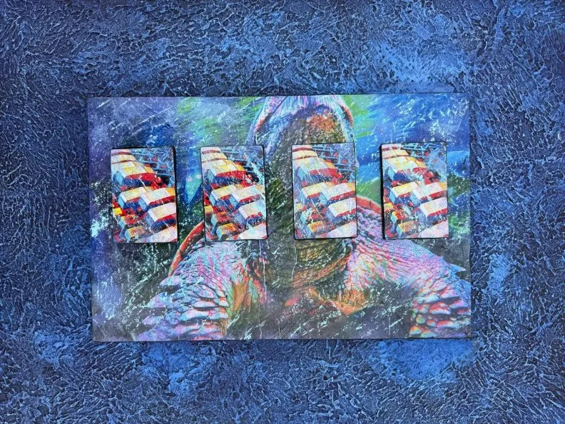 Sonata: Iteration One | 20.25" x 26" | acrylics mixed media