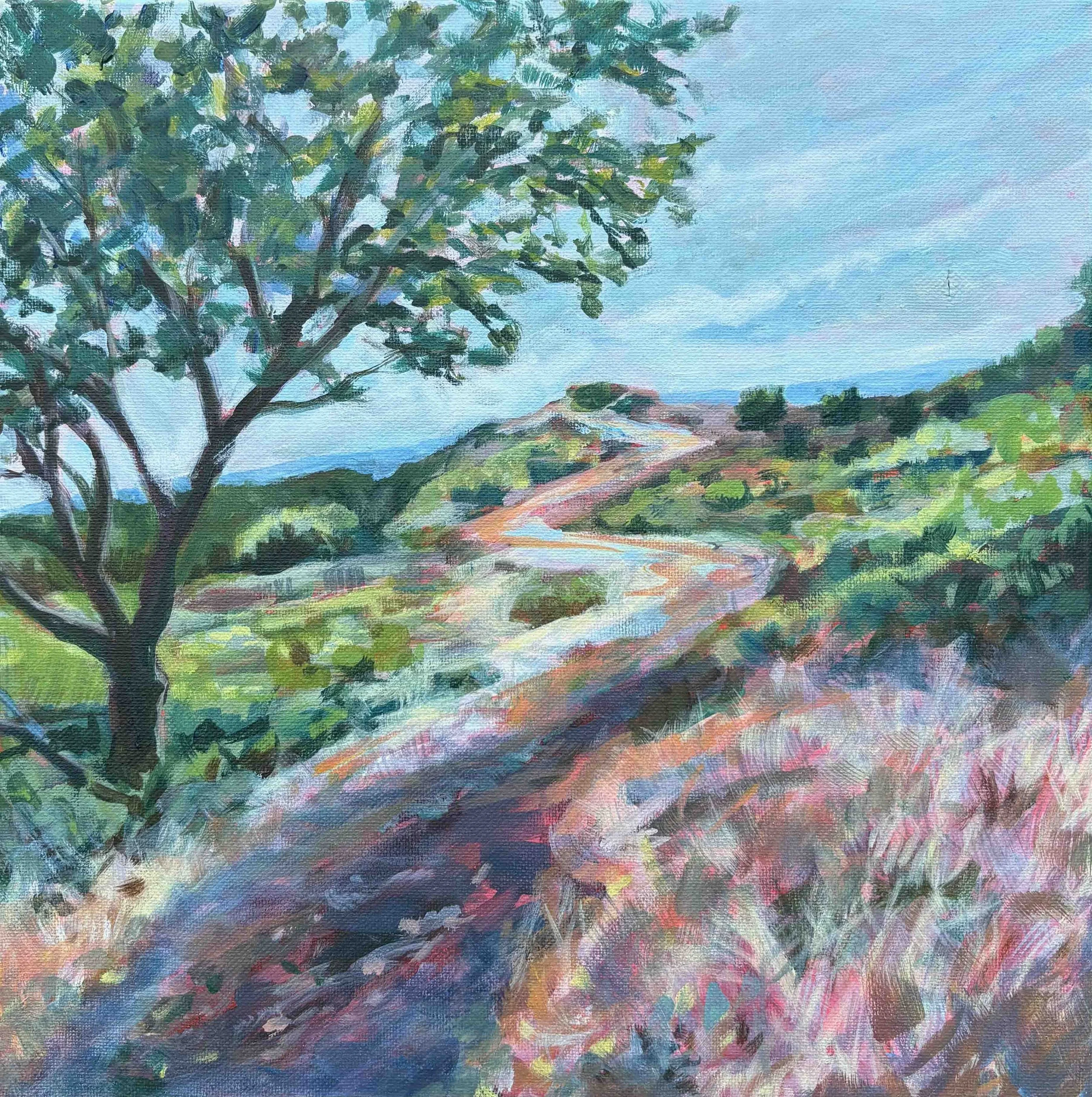 Tilden Park Hike | 12x12 | acrylic on canvas | 400