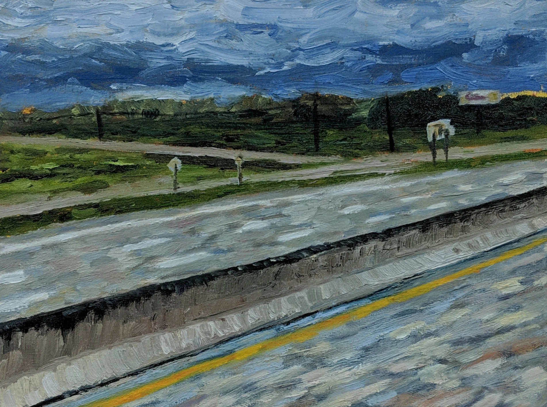 Five Hours of Flat | 12x16 | oil on canvas framed | 800