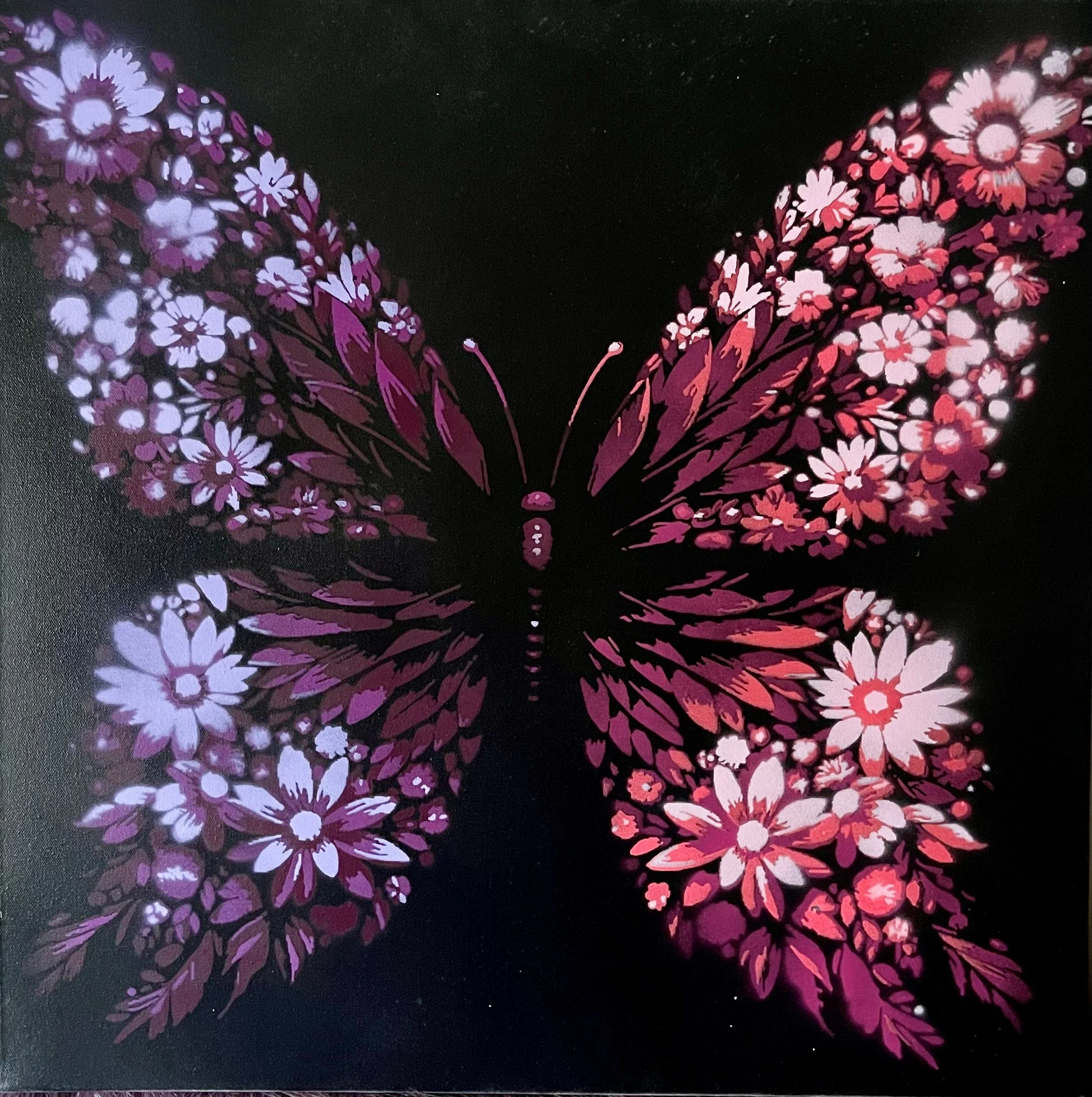 BLOOM IN PINK | 24x24 | mixed media on gallery wrapped canvas | 400