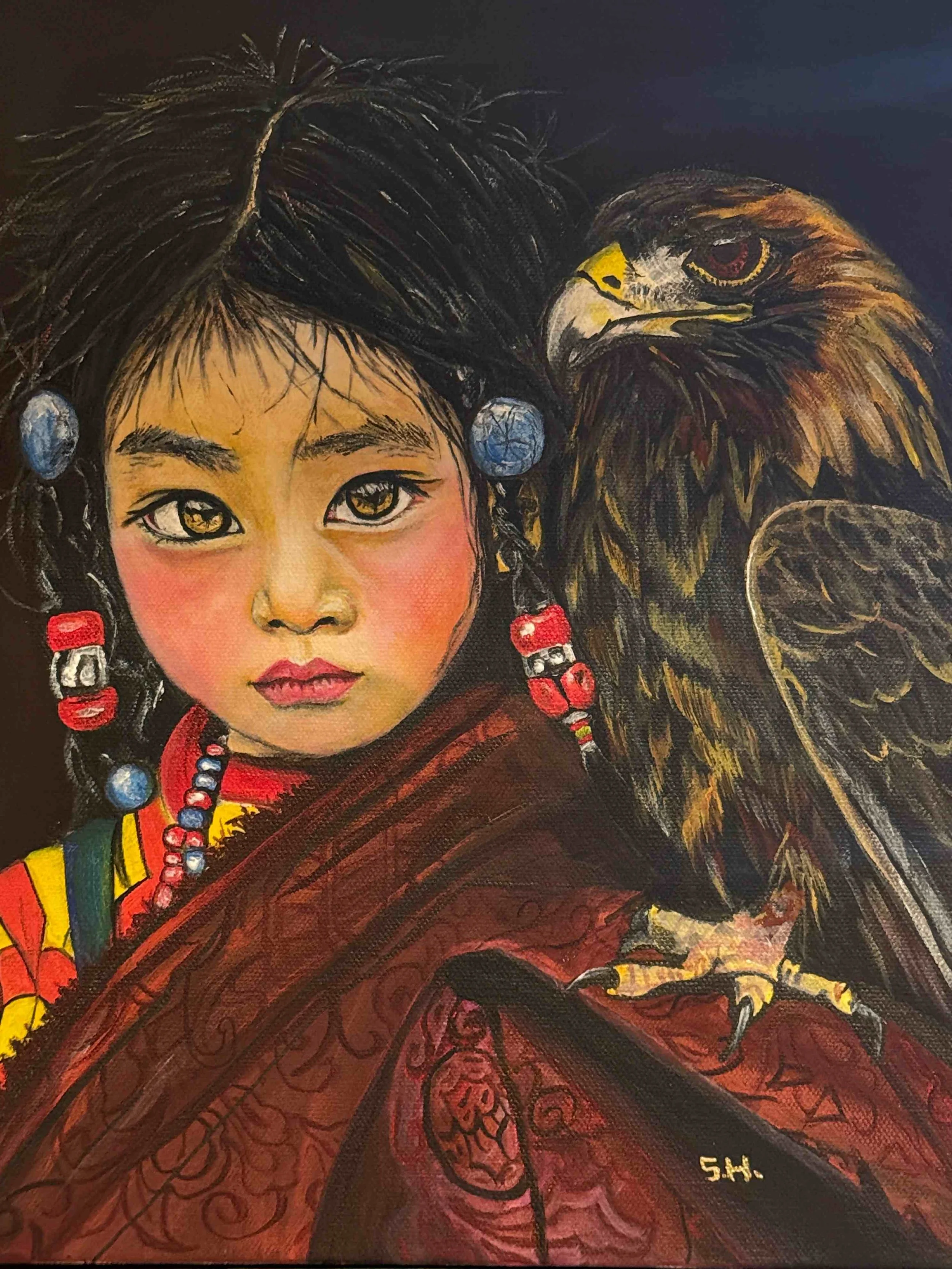 Born with Wings | 11x14 | acrylic | 500