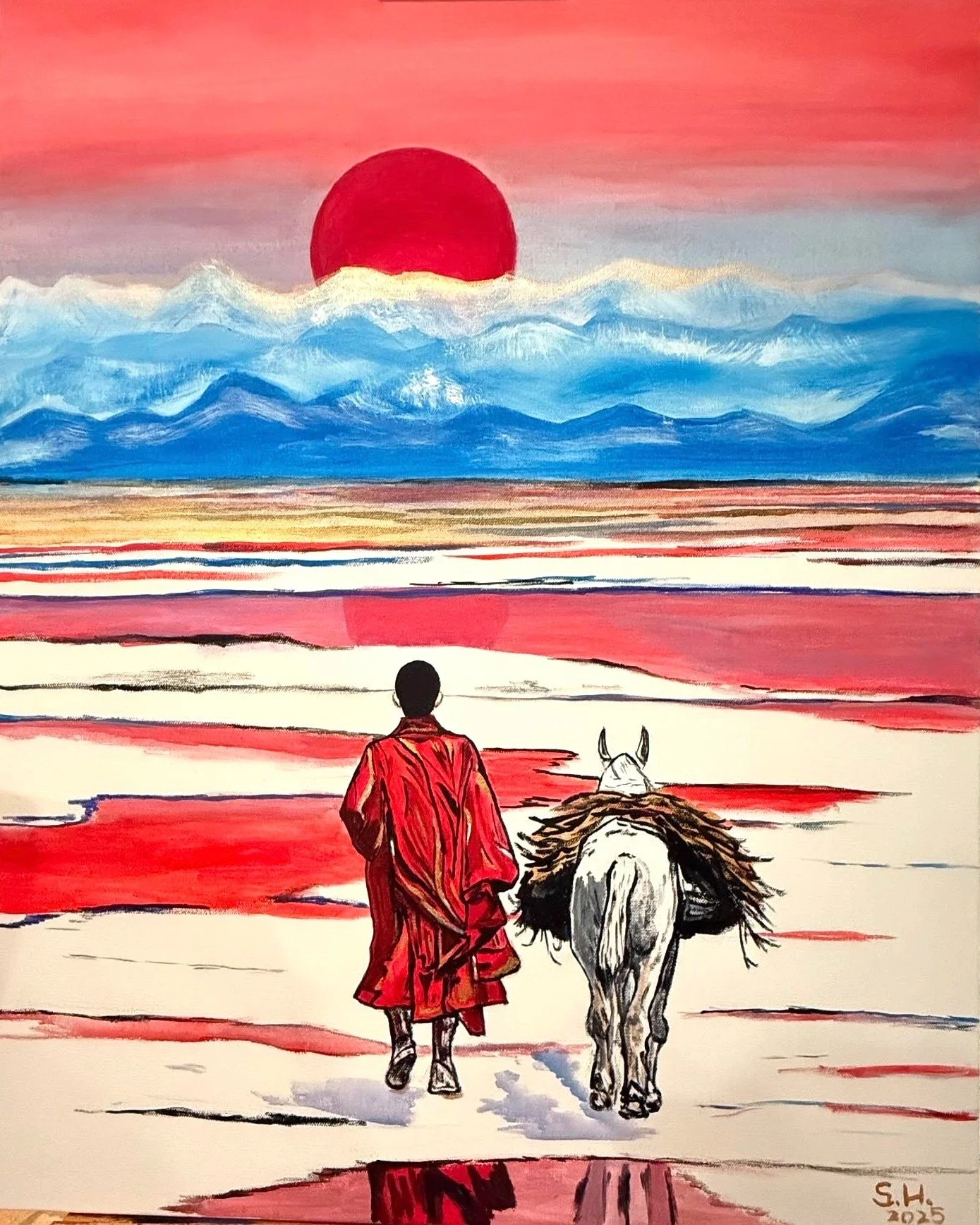 Journey to the West | 24x30 | acrylic | 1500