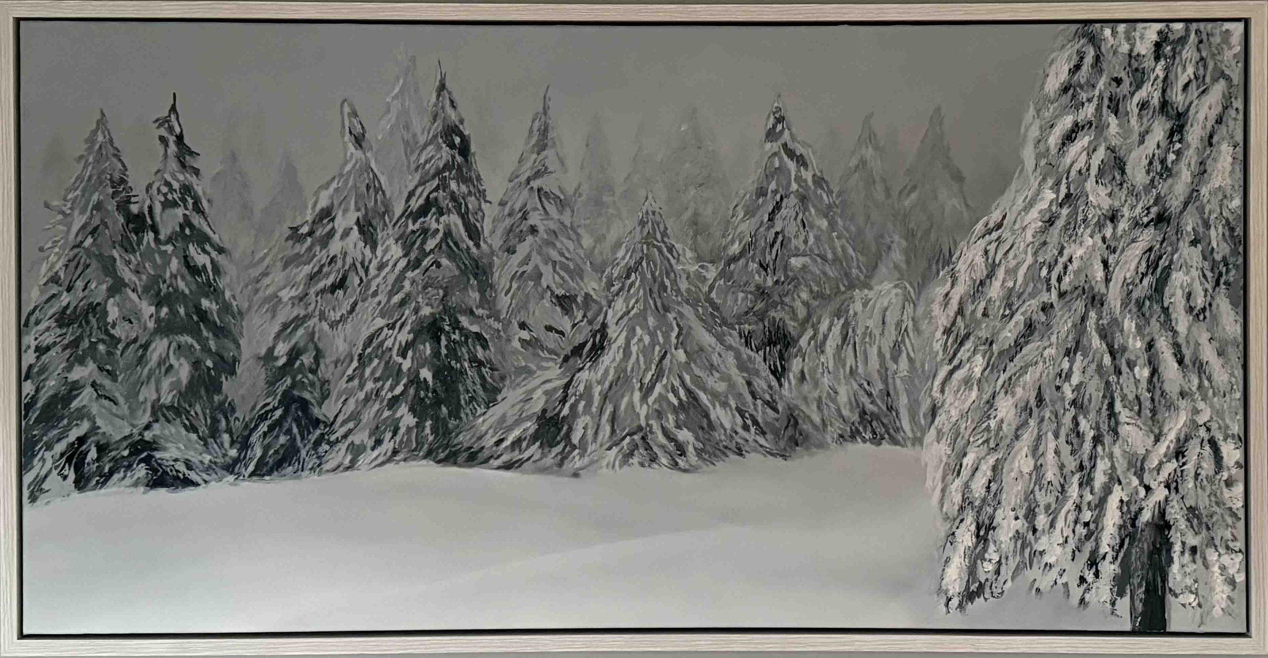 Winterlude | 24x48 | oil on canvas, custom framed | 1800