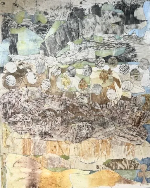 Les Barricades Mysterieuses | 48x60 | mixed media on canvas | 4500
