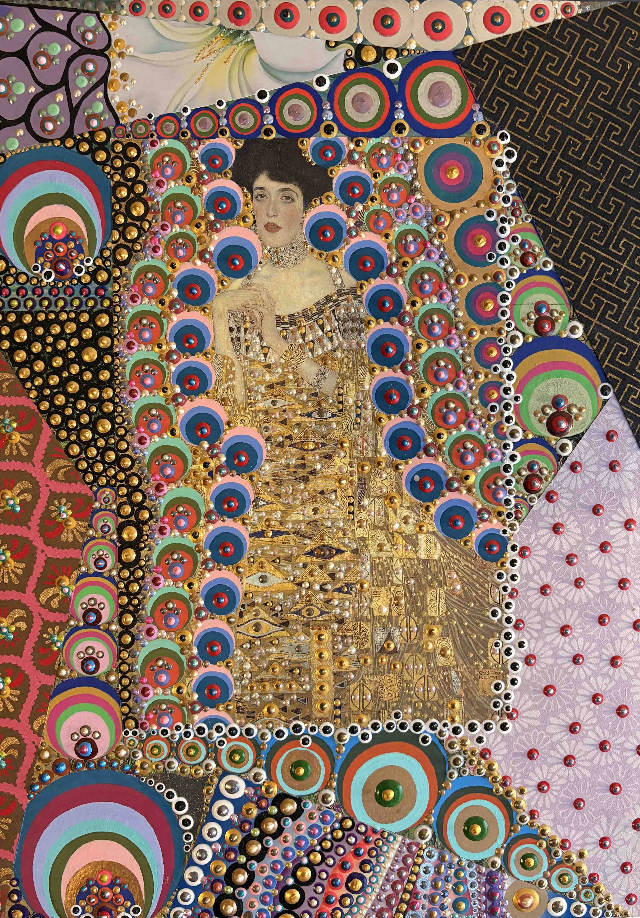 Adelisse | 12x17 | 3D acrylic and metallic | 350