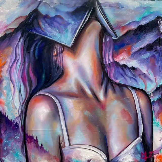 Climbing In | 10x10 | oil on canvas | sold