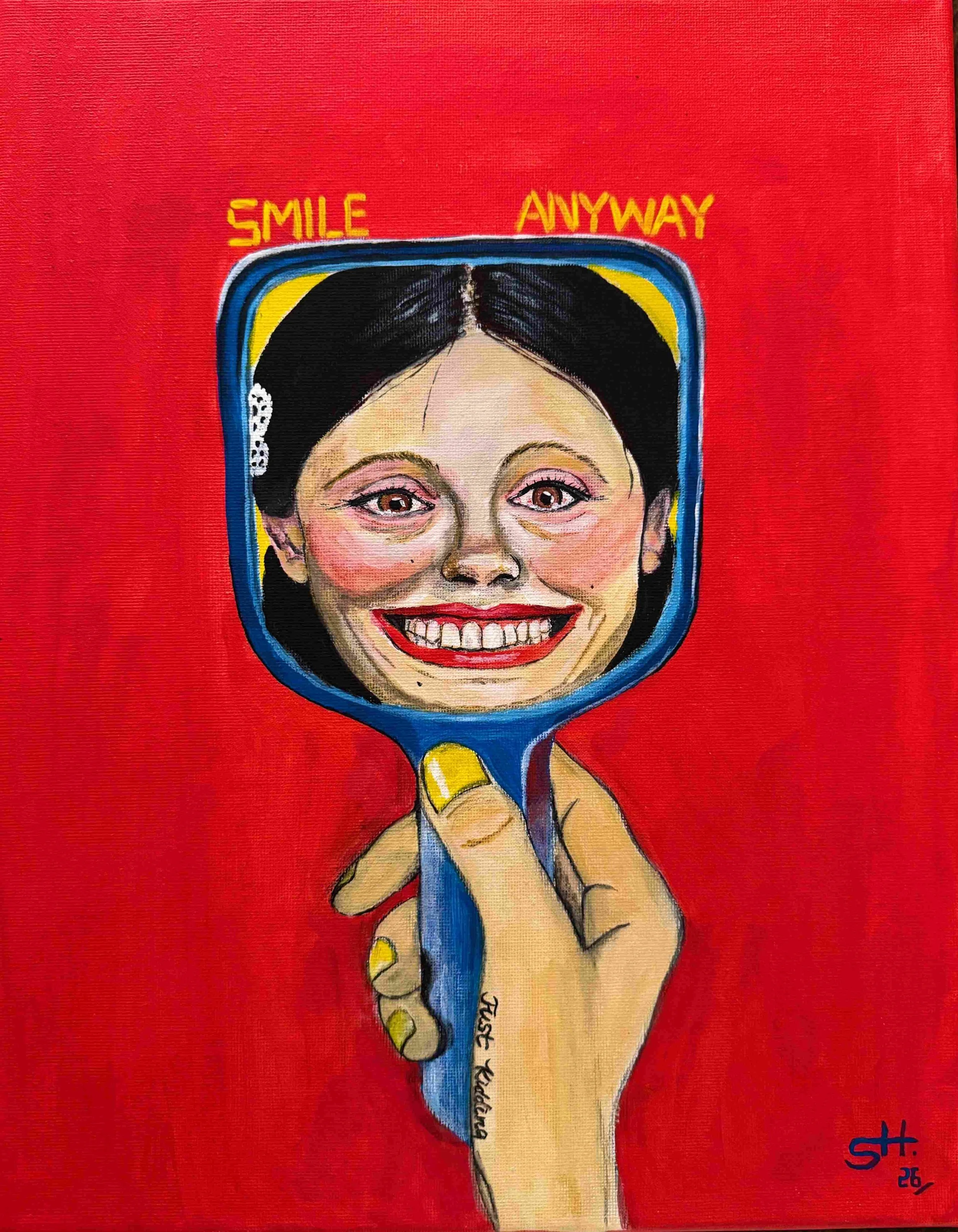 Smile Anyway | 11x14 | acrylic | 500