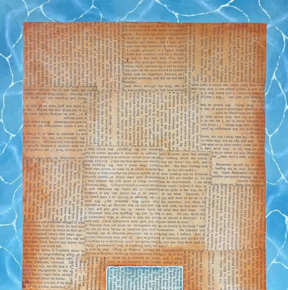 Belittled | 12x12 | oil and collage on canvas | 250