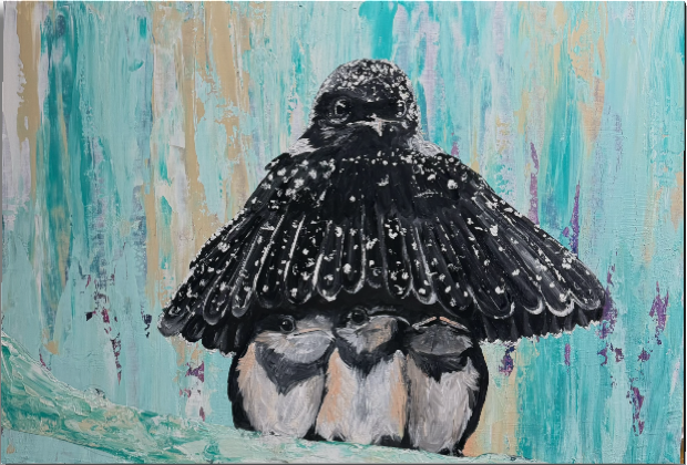 Sheltered | 24x36 | mixed media | 845
