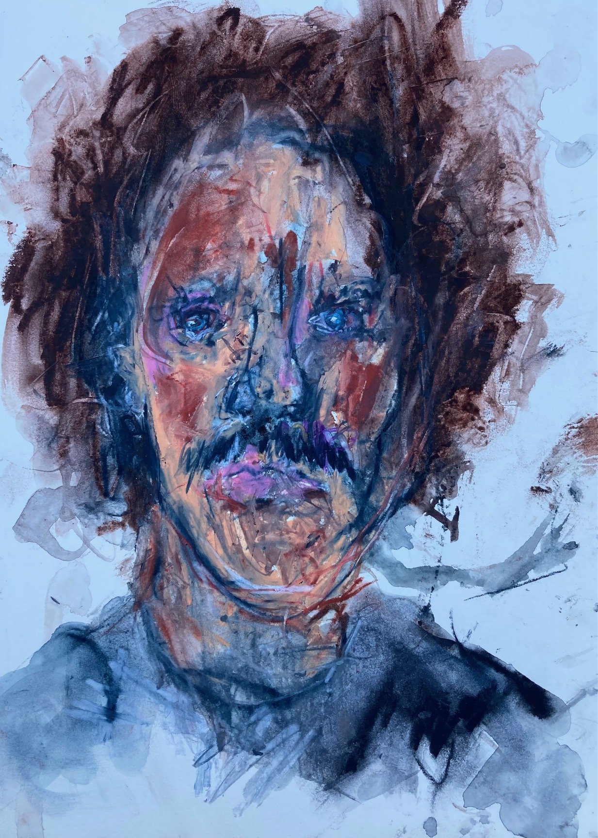 René | 12x8 | water pencil/pastel on paper | 800
