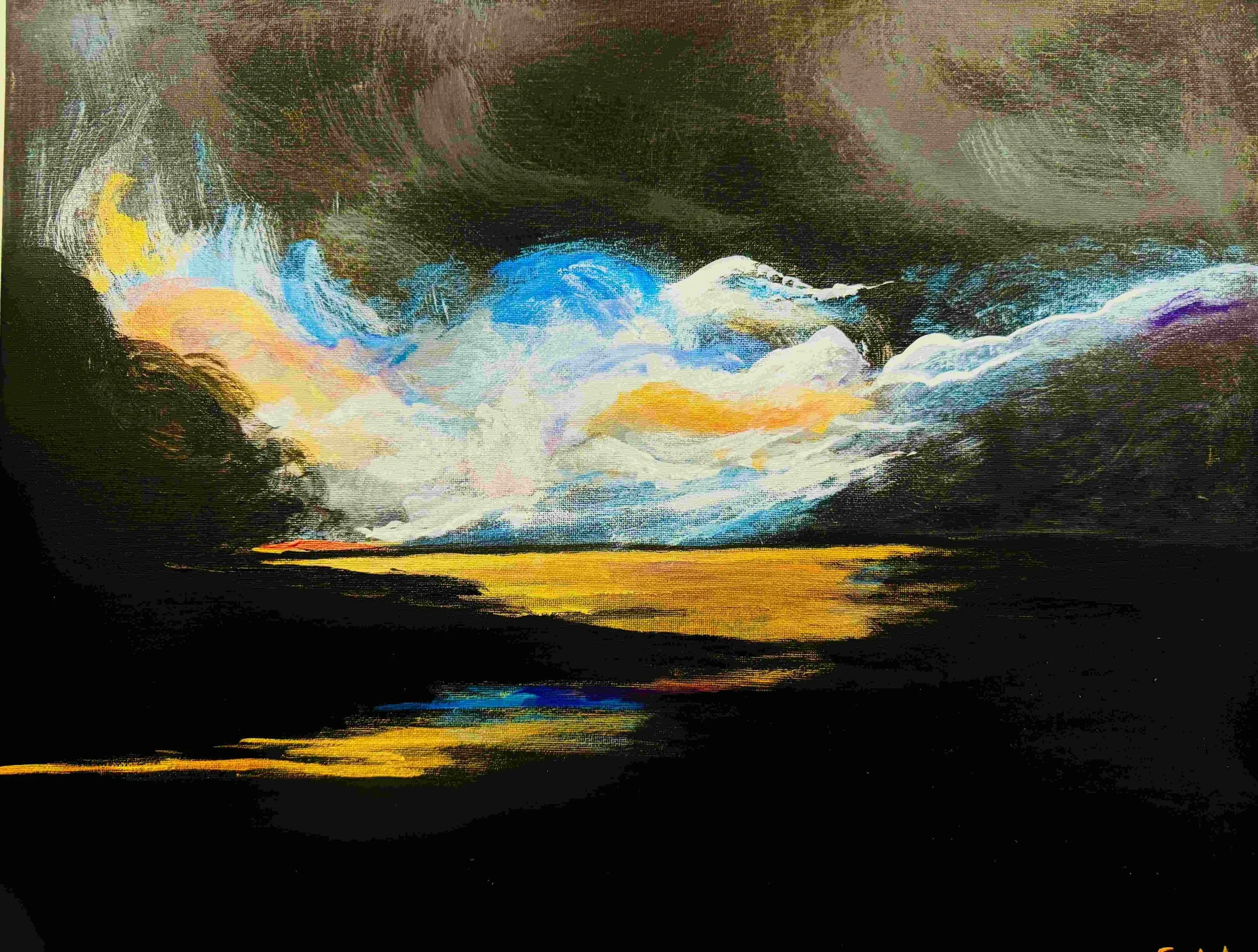 The Sea Before Dawn | 12x16 | acrylic | 450