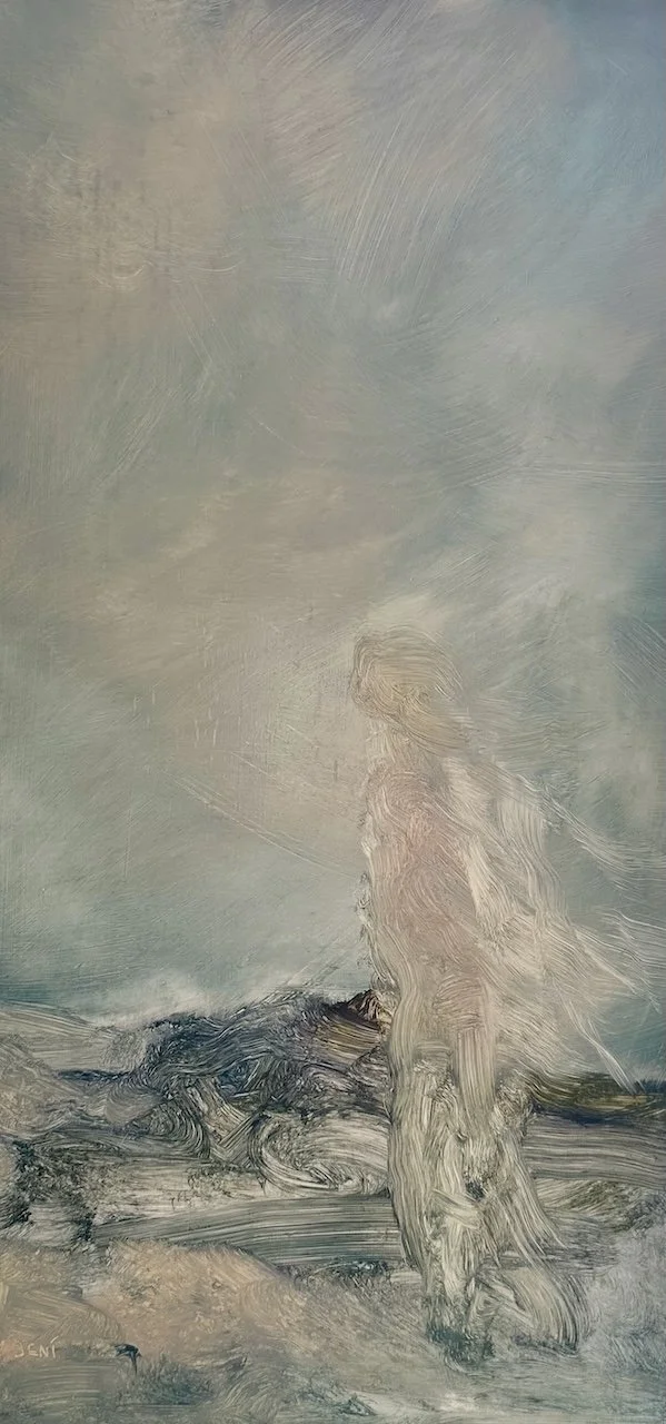 Trusted Companion | 24x12 | oil on wood panel | 550