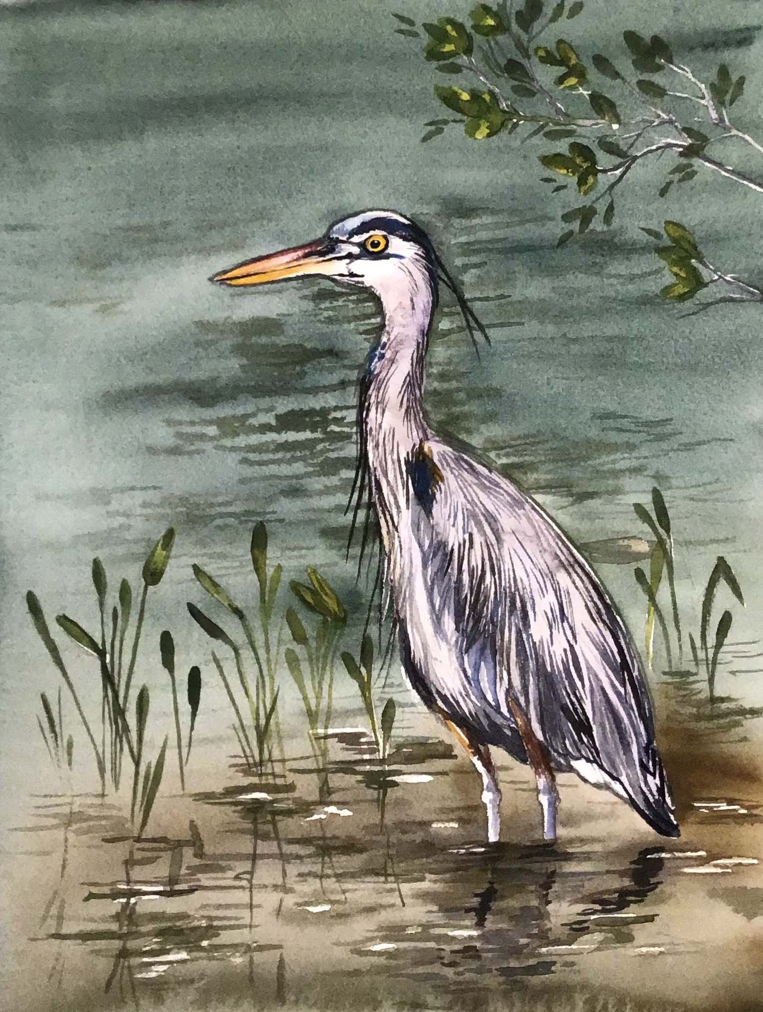 Gone Fishing | 8x10 | watercolor | 250