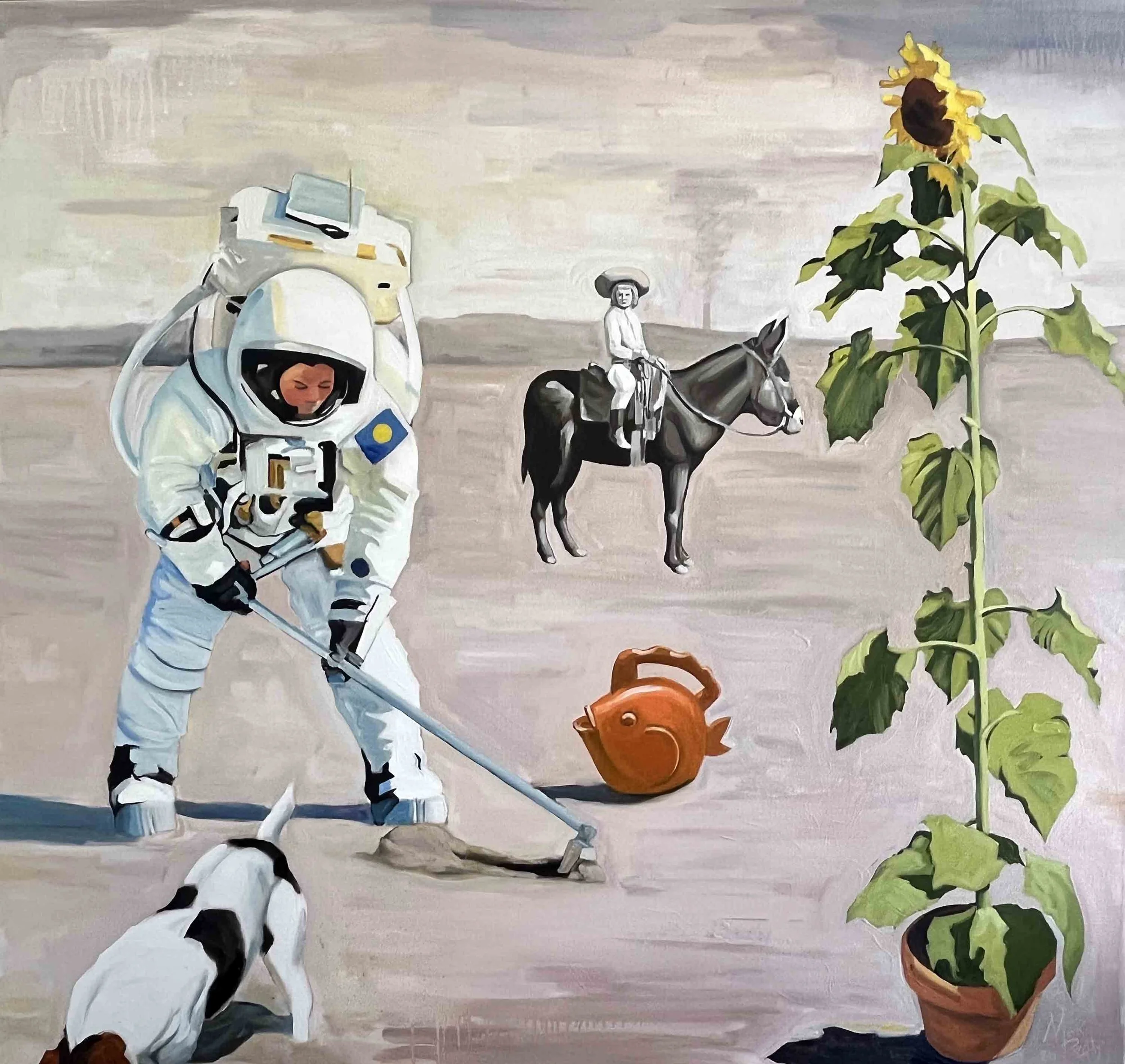 Sunflower | 40x40 | oil on canvas | 3000
