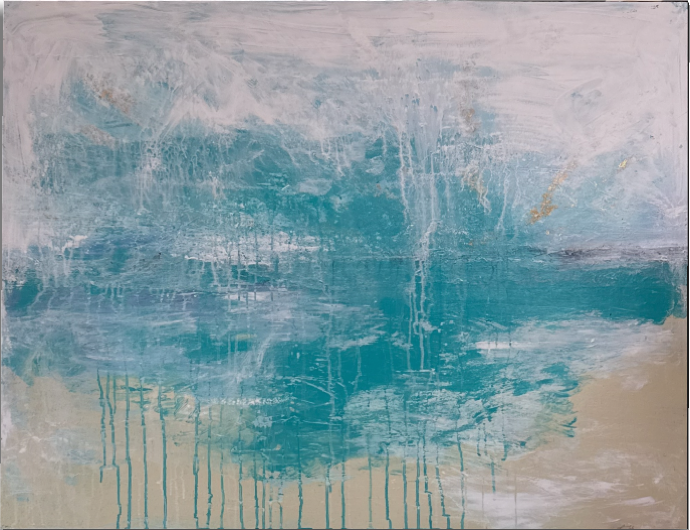 Window to the Waves | 36x48 | mixed media | 1250