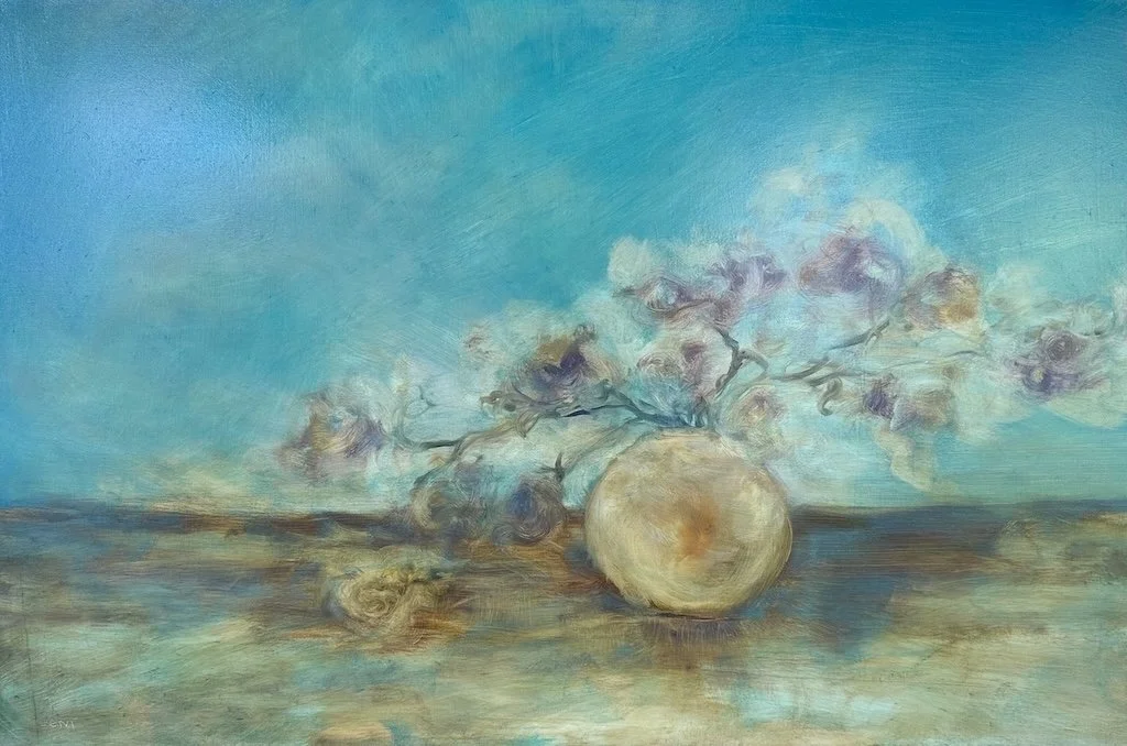 Hellebores Flowers | 24x30 | oil on canvas | inquire for price