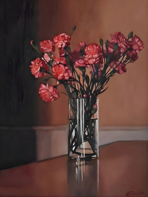 Carnations | 12x16 | oil on canvas | 475