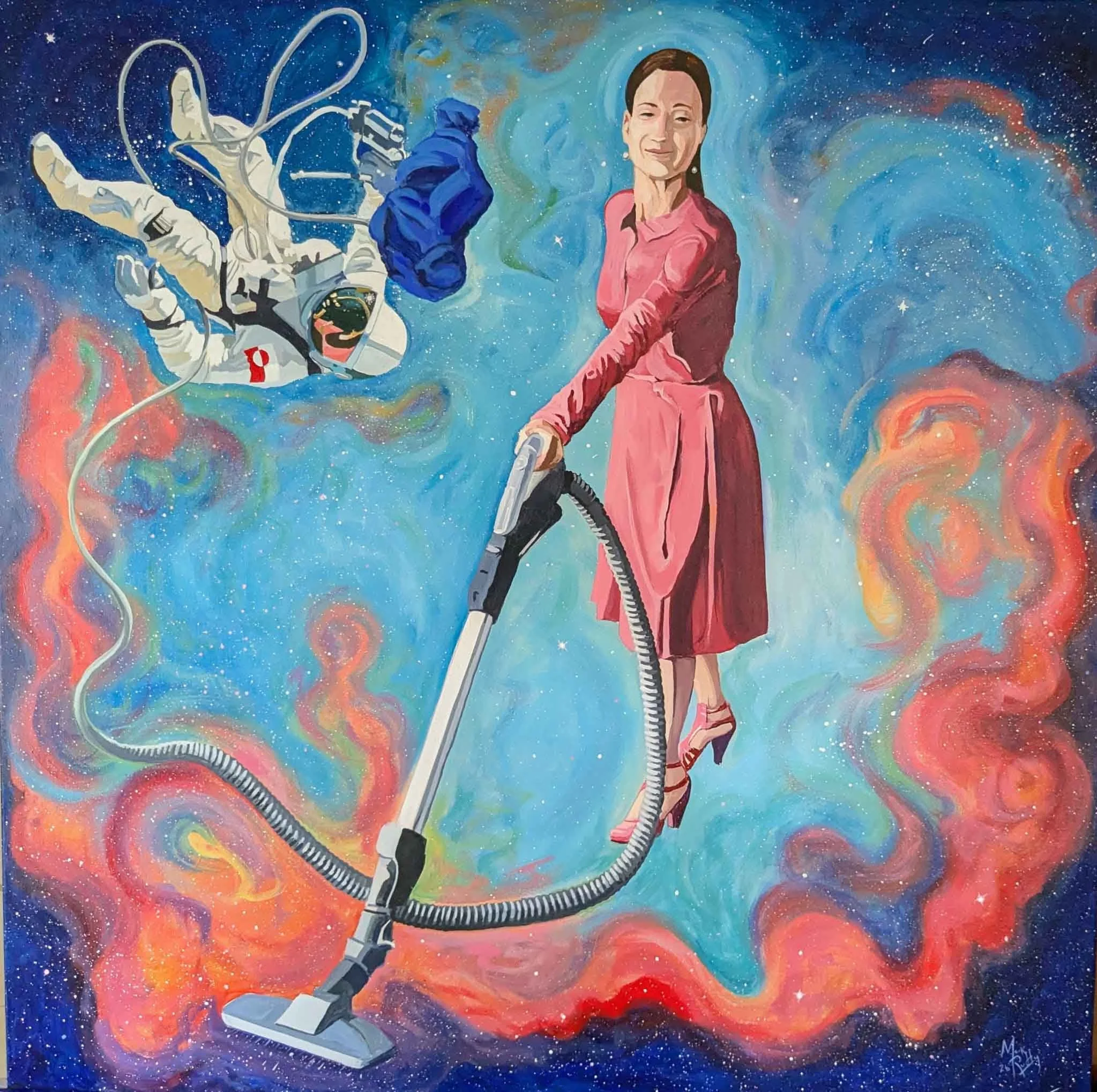 Cosmic Dust | 40x40 | oil on canvas | 3000