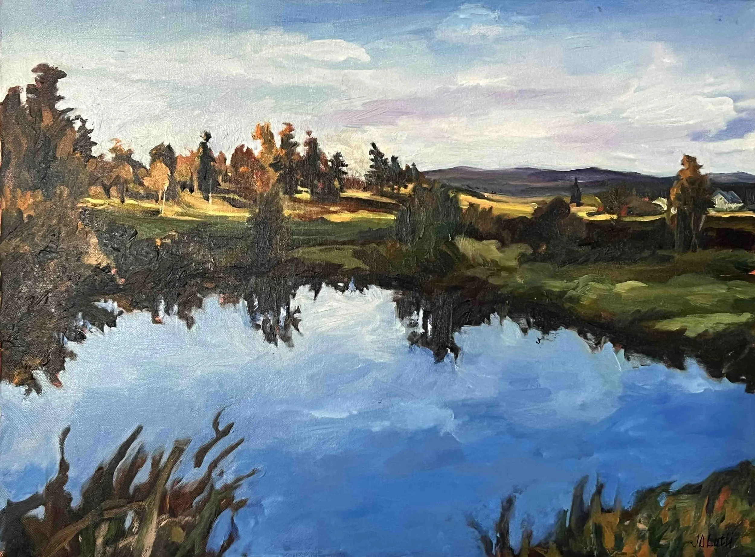 Summer Ice Pond | 18x24 | oil | 1,000