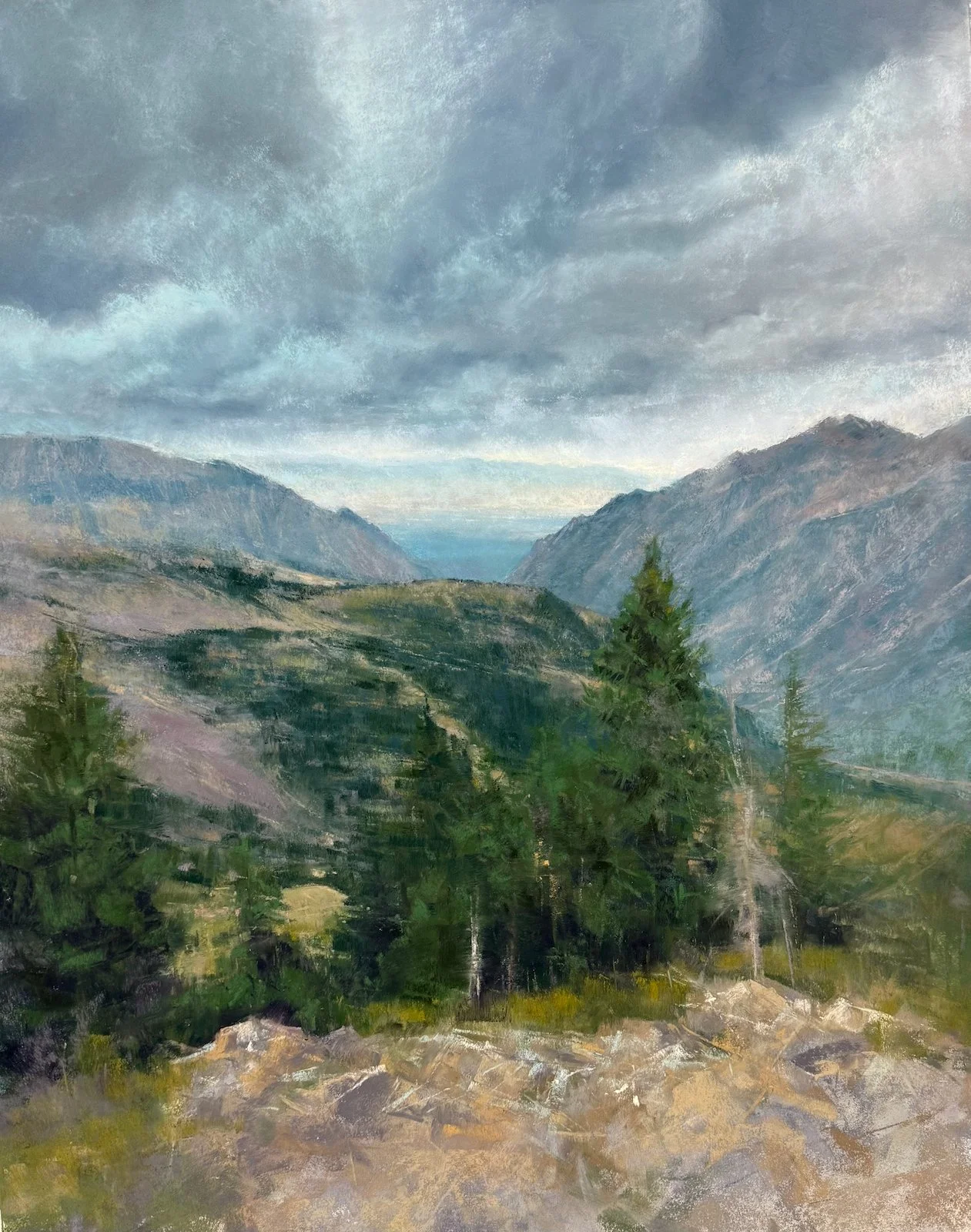In Range | 20x16 | soft pastel | 1800