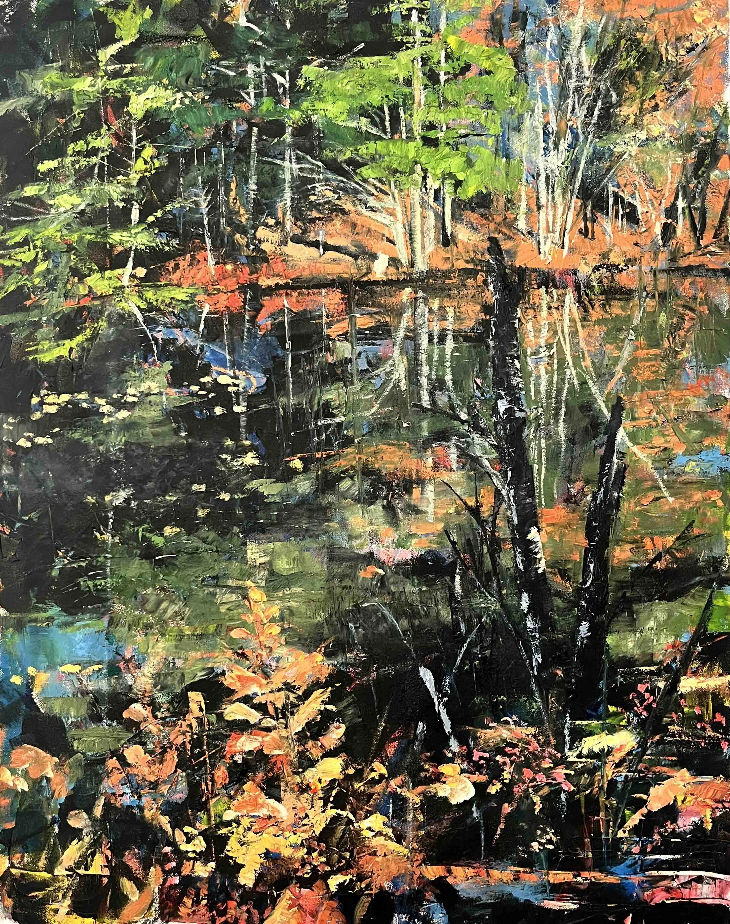 Reflections | 28x22 | oil & cold wax | 800