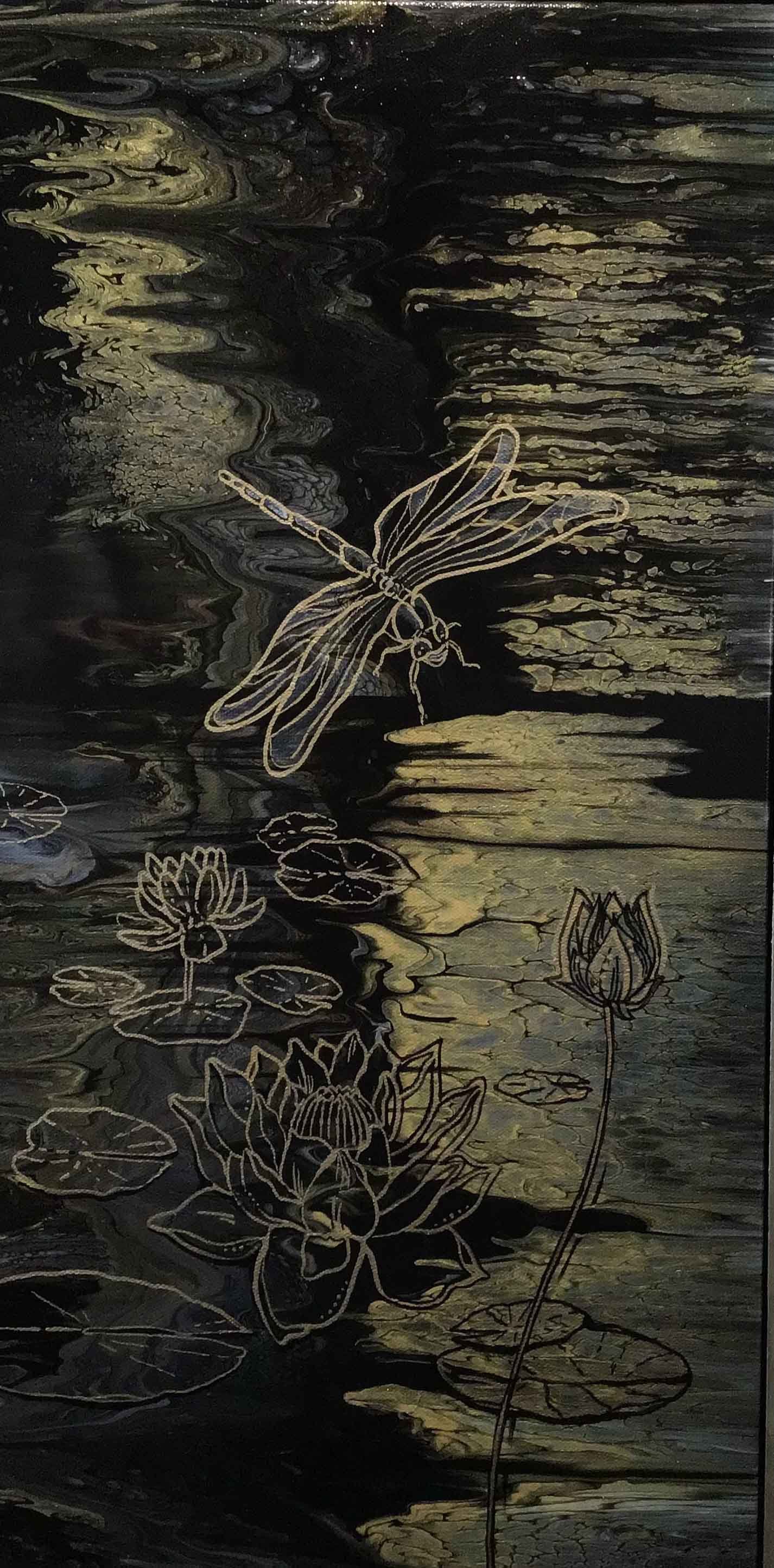 Lotus Garden | 12x24 | acrylic | 200