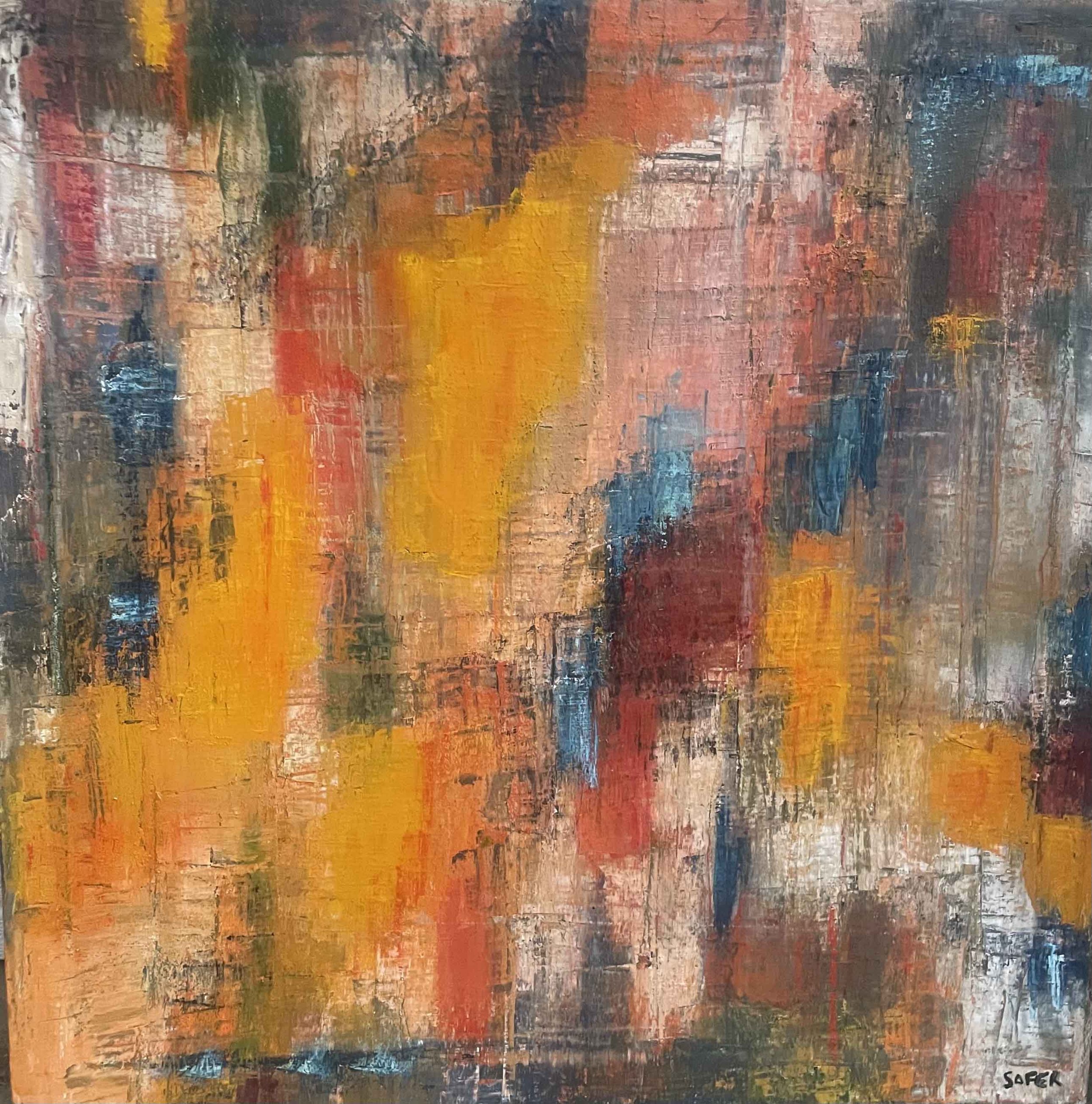 Metheny Catatonia | 24 x 24 | oil and oil stick on canvas | SOLD