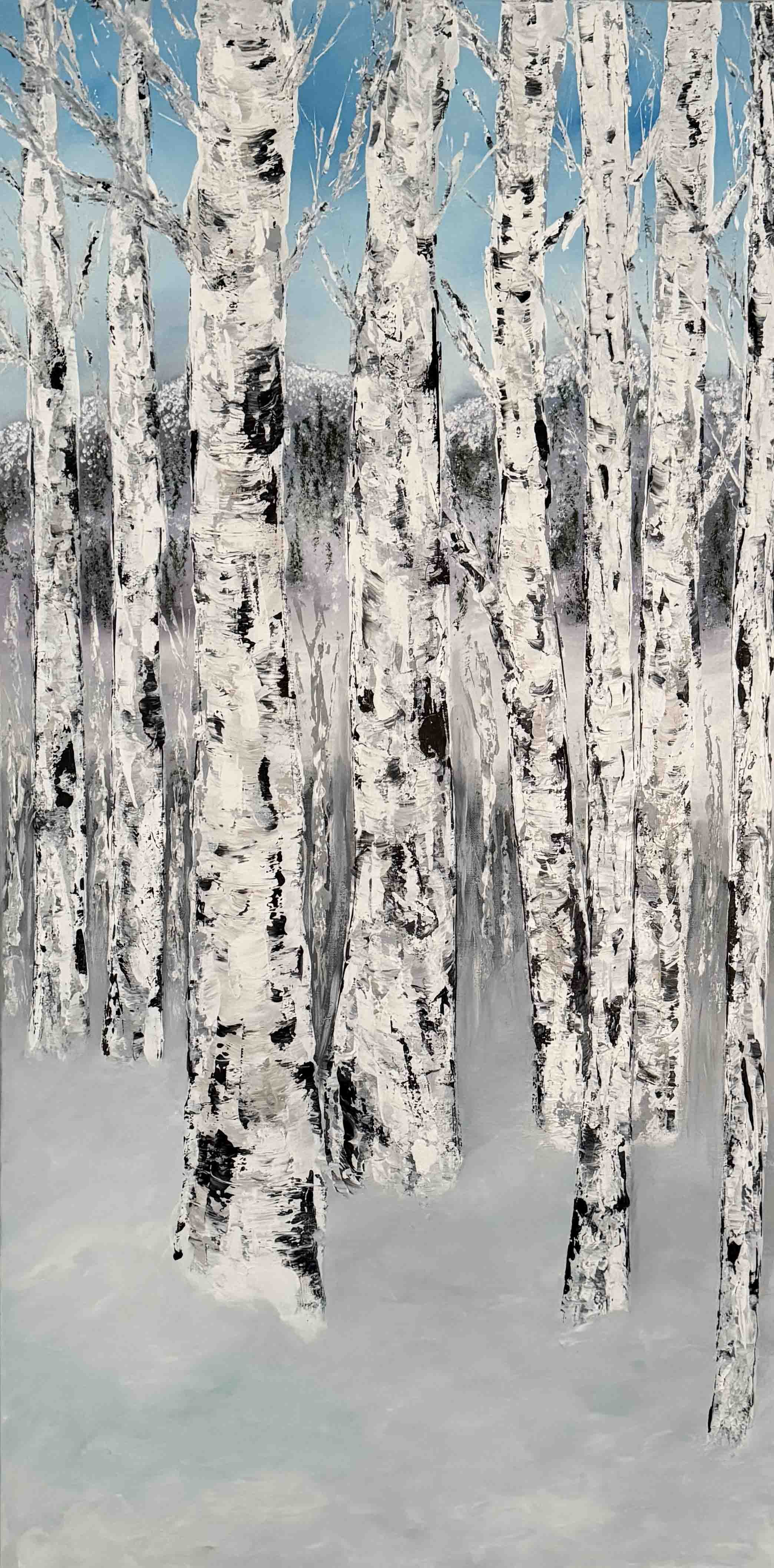 Winter Whites | 24x48 | acrylic on canvas | 800