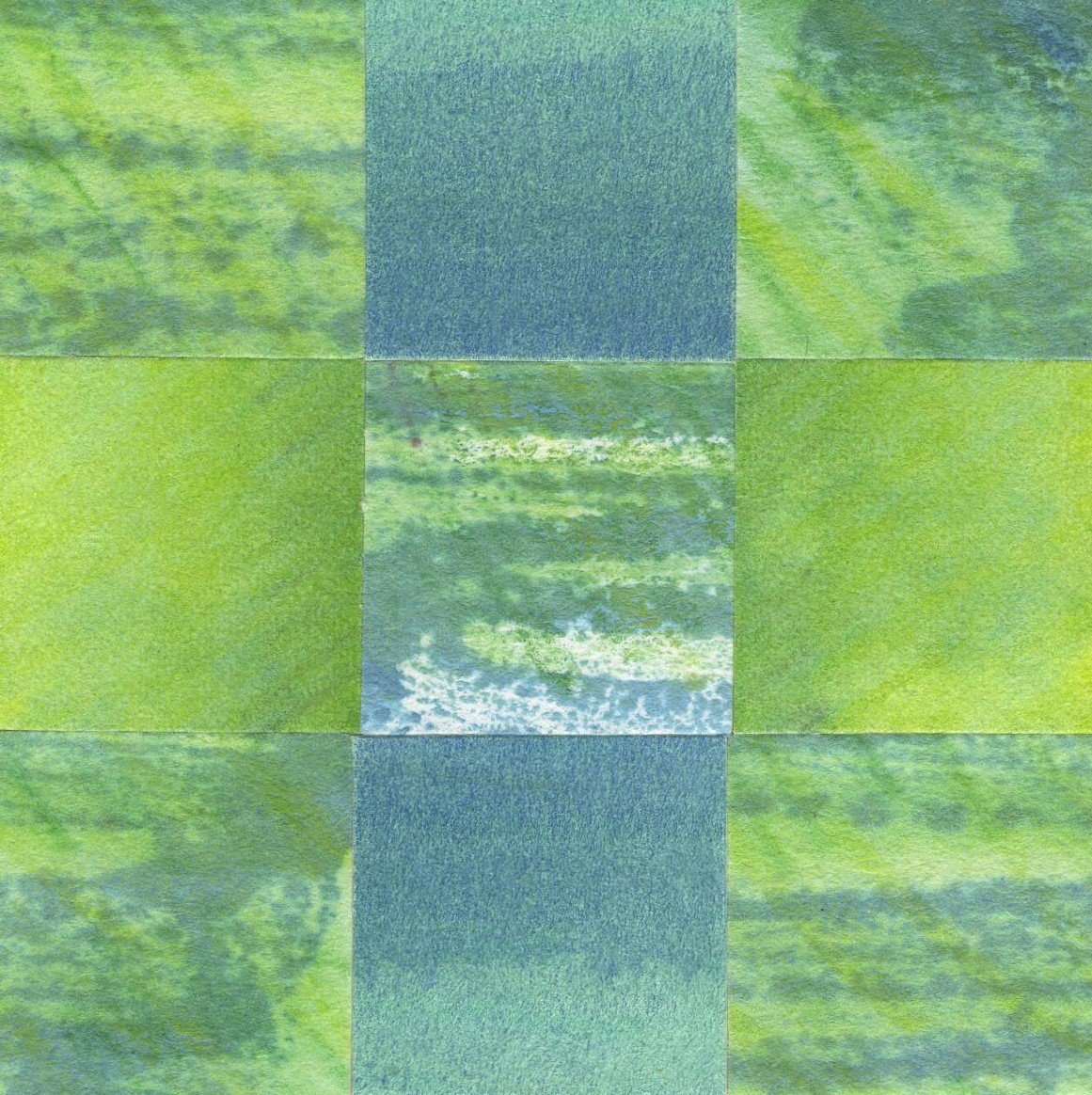 “Square Inch Project #20”
— 3” x 3”
— Watercolor Collage,
Mounted on Board,
Sealed with Wax — $30