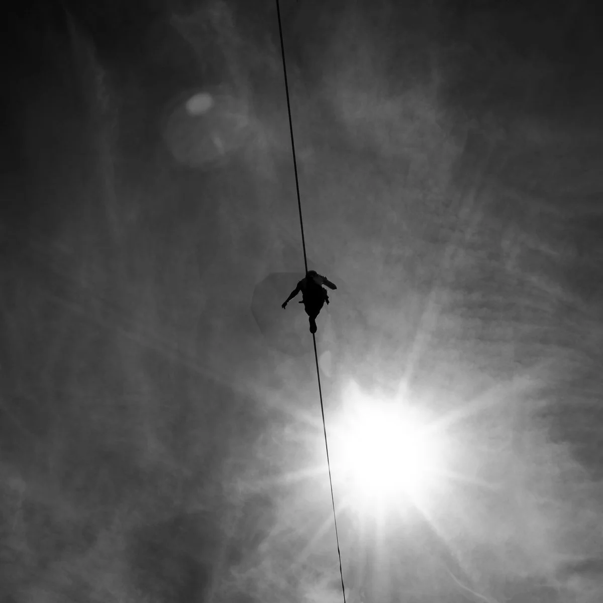 Tightrope 1_2 | 42 x 42 |  limited edition photograph framed | 2,000