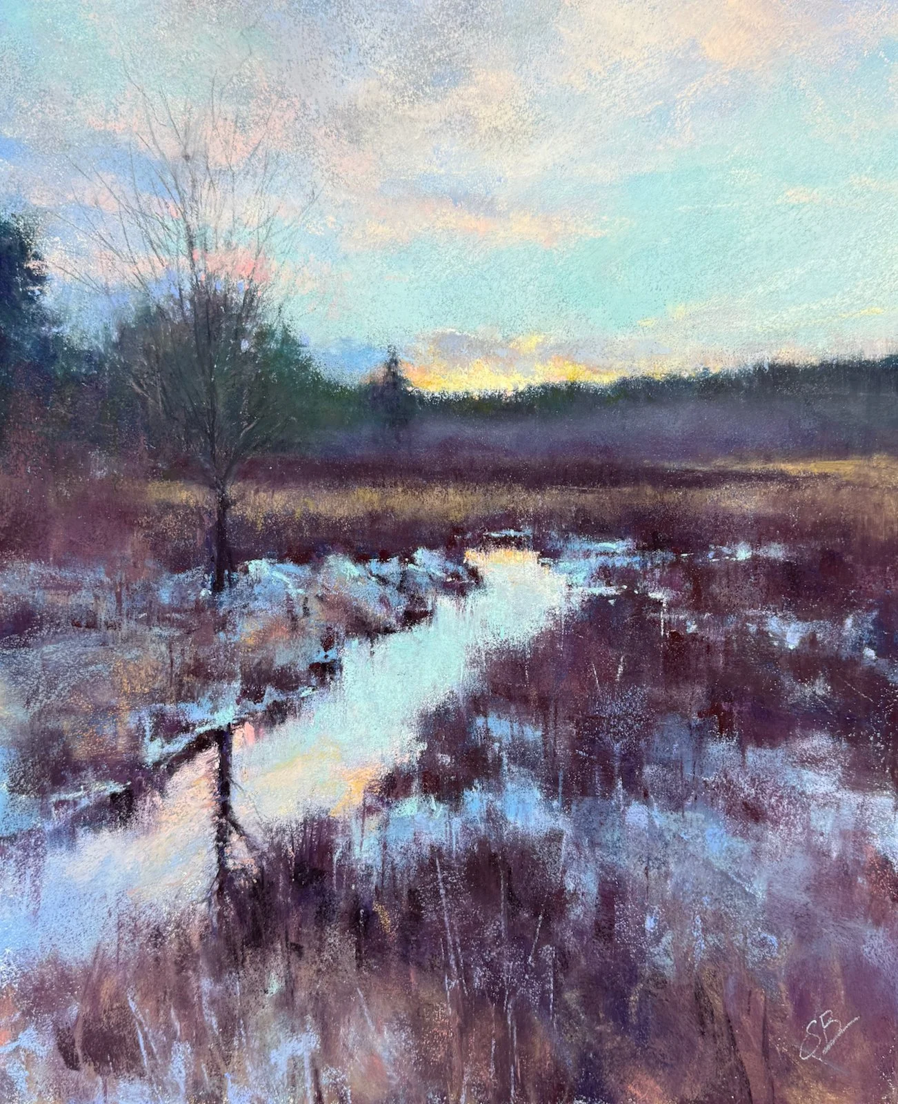 Lights Out | 14x11 | soft pastel | 900