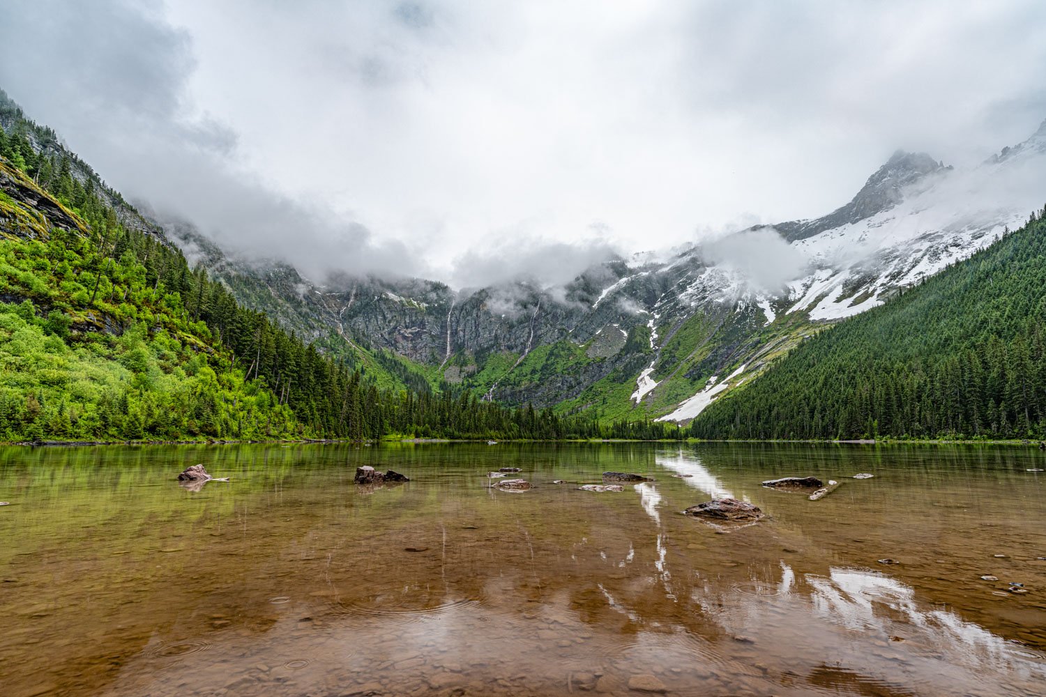 Avalanche Lake | 16x24 | digital landscape | 300