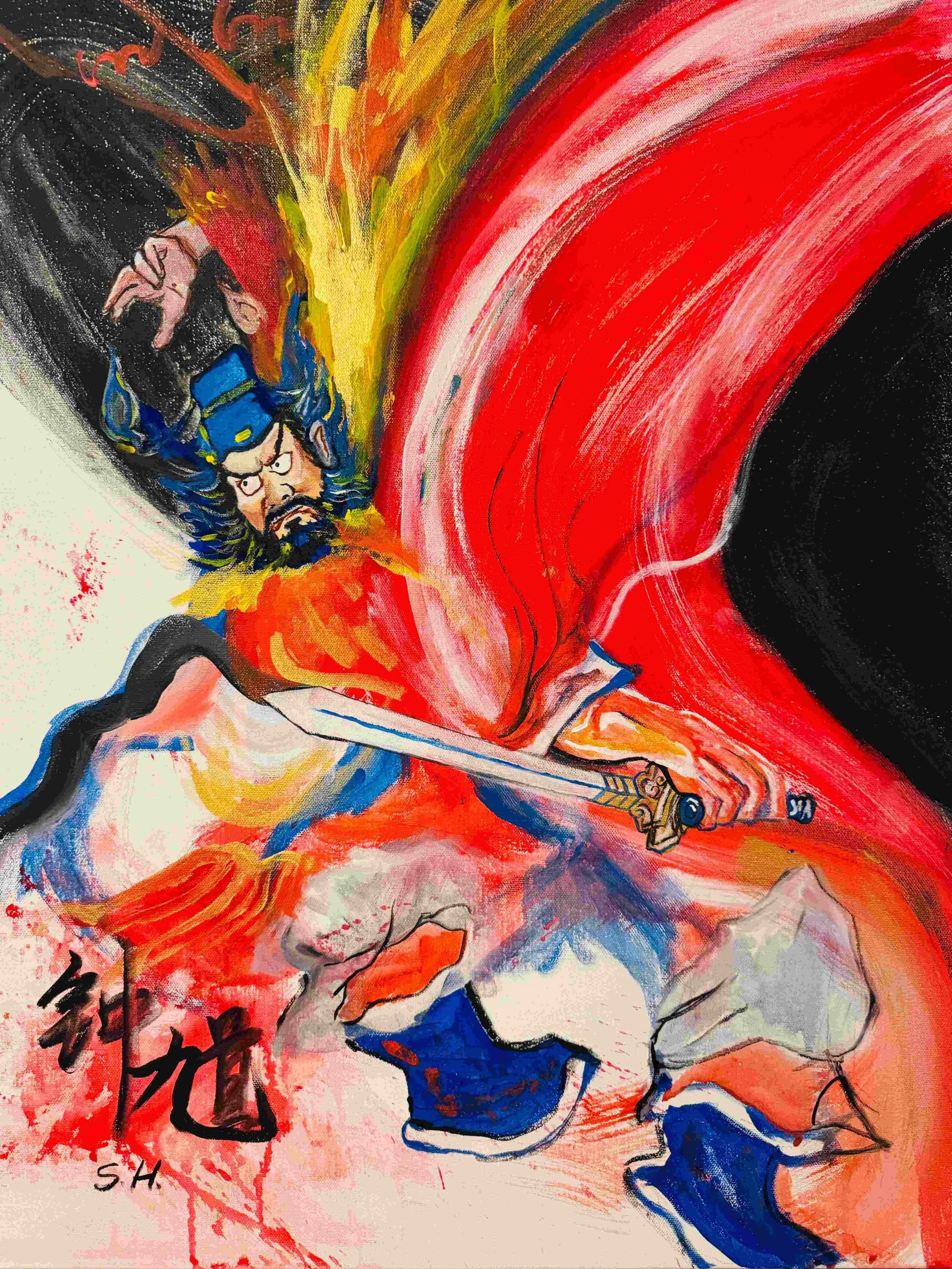 Guan Yu | 24x30 | acrylic | 1500