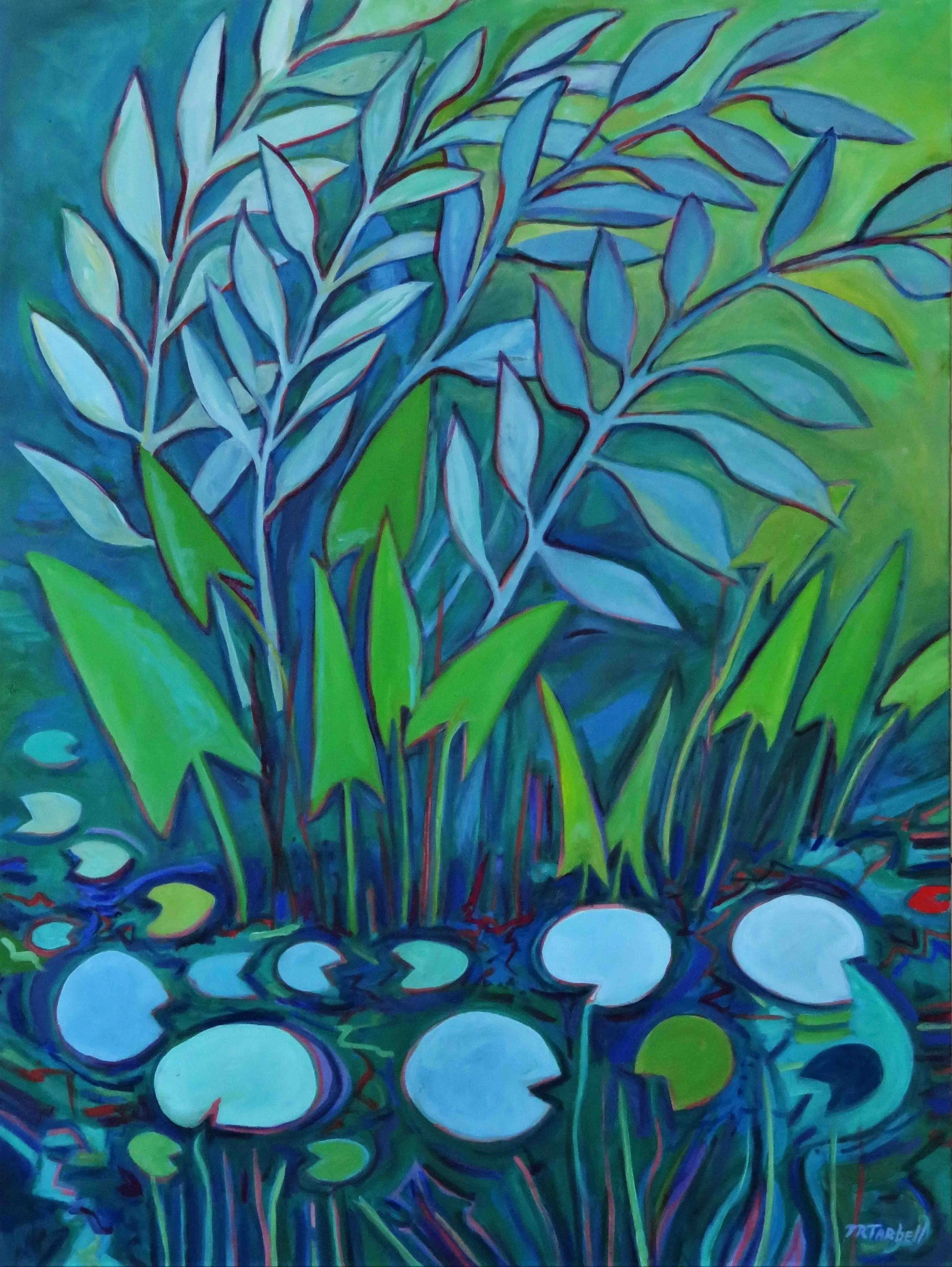 Lily Pond Series #16 | 40 x 30 | oil on canvas | 2800