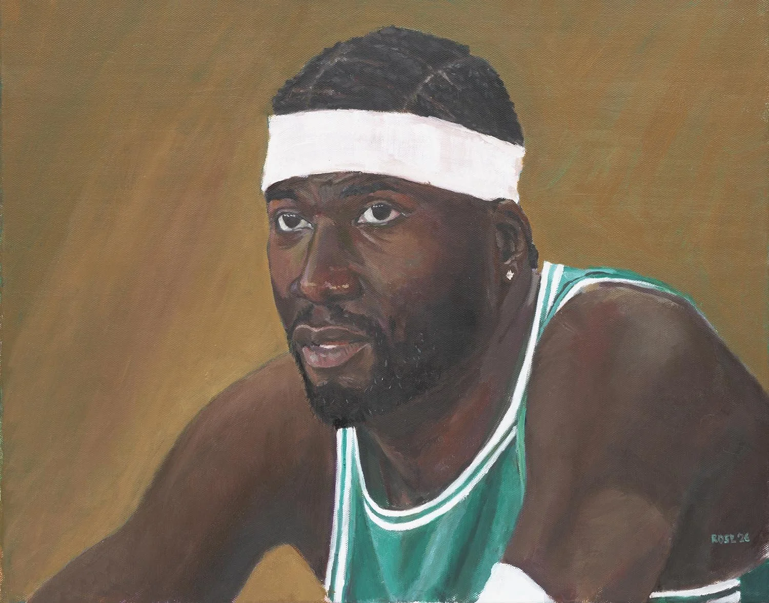 Neemias Queta | 16 x 20 | oil on canvas