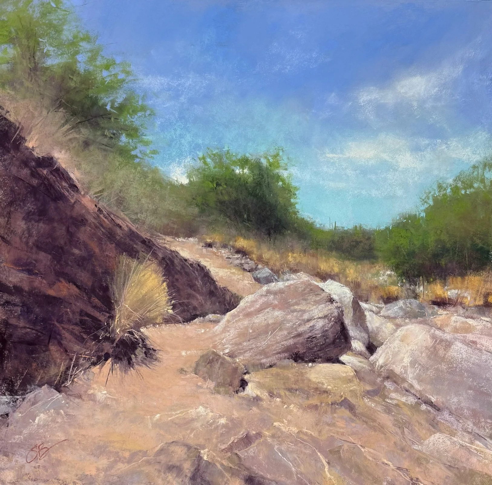 Desert Brush | 15x15 | soft pastel | 1200