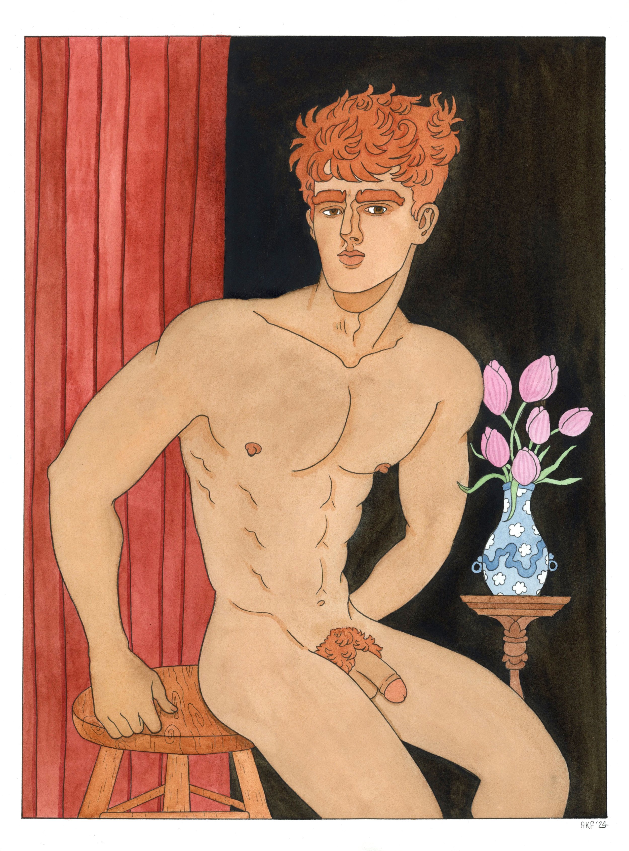 The Copper Top | 12x16 | pen & ink, watercolor | 350